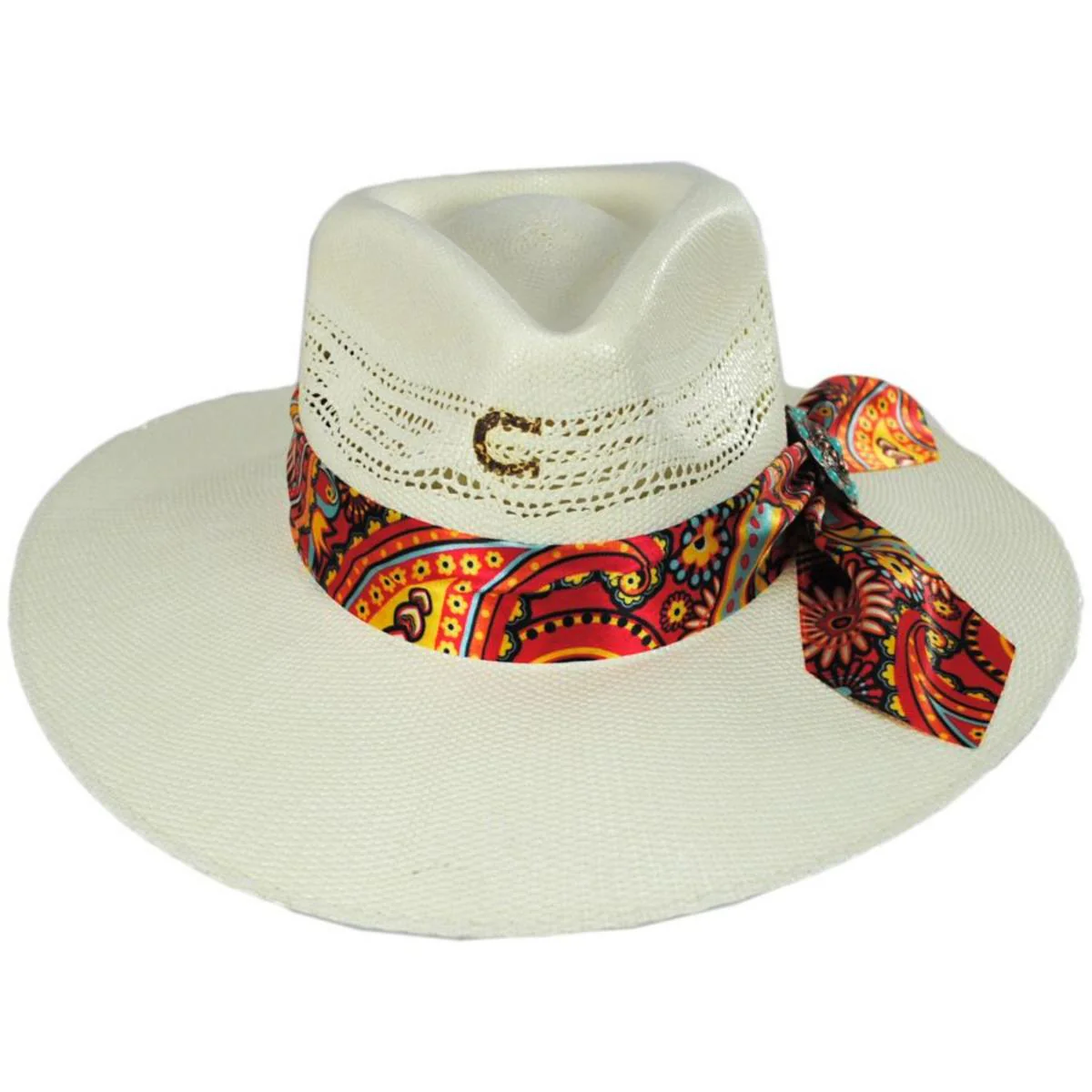 Chisos Shantung Straw Fedora Hat - Image 2