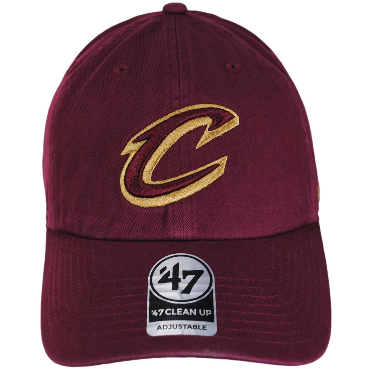 Cleveland Cavaliers NBA Clean Up Strapback Baseball Cap Dad Hat - Image 2