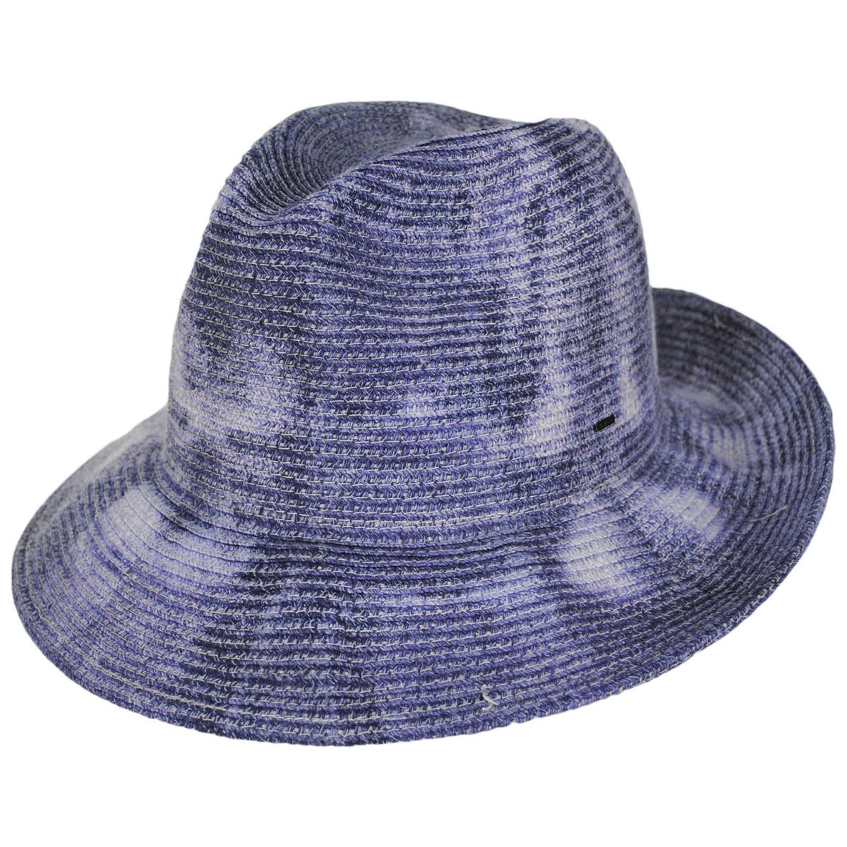 Cleves Tie-Dye Toyo Straw Fedora Hat