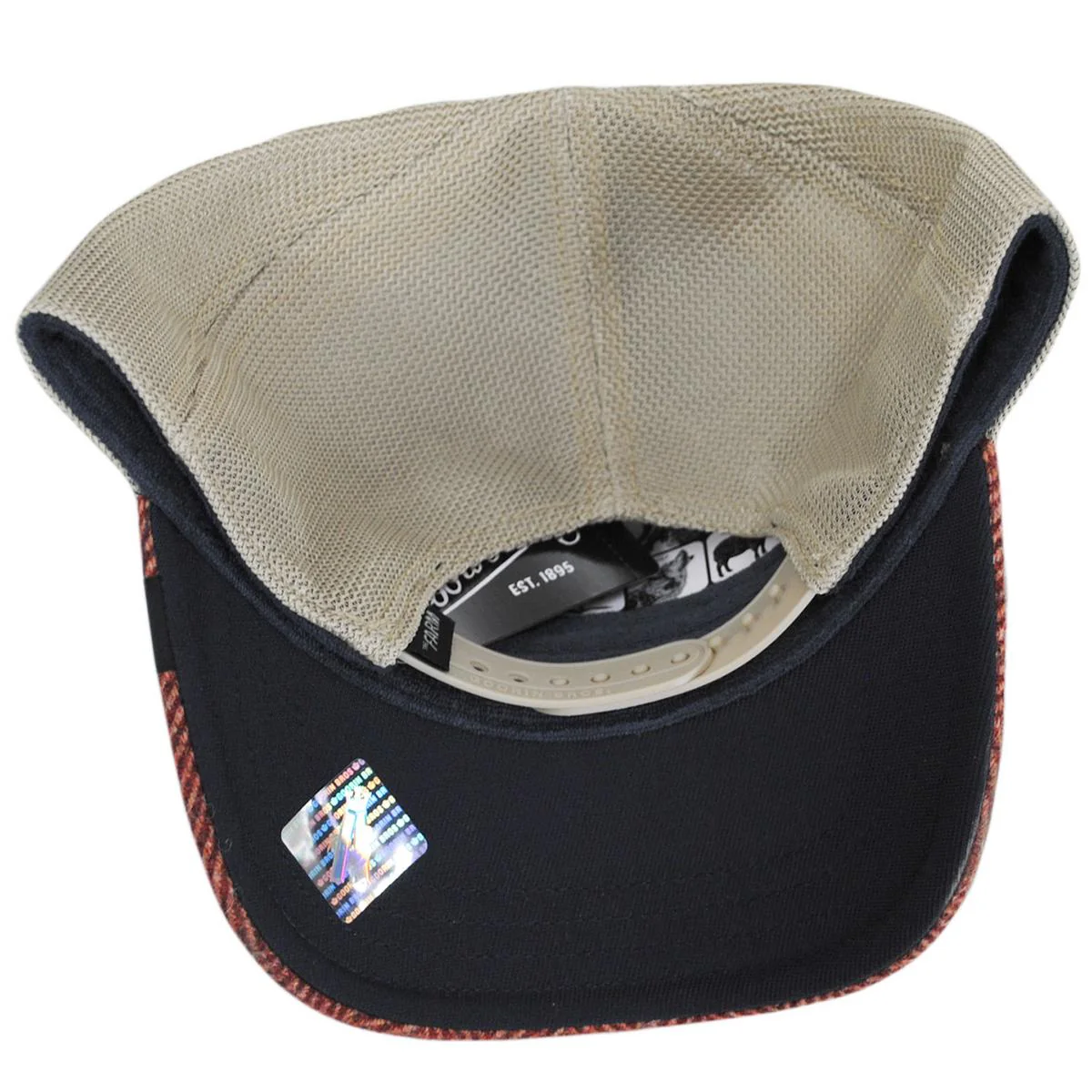 Cock British Plaid Mesh Trucker Snapback Baseball Cap - Image 4