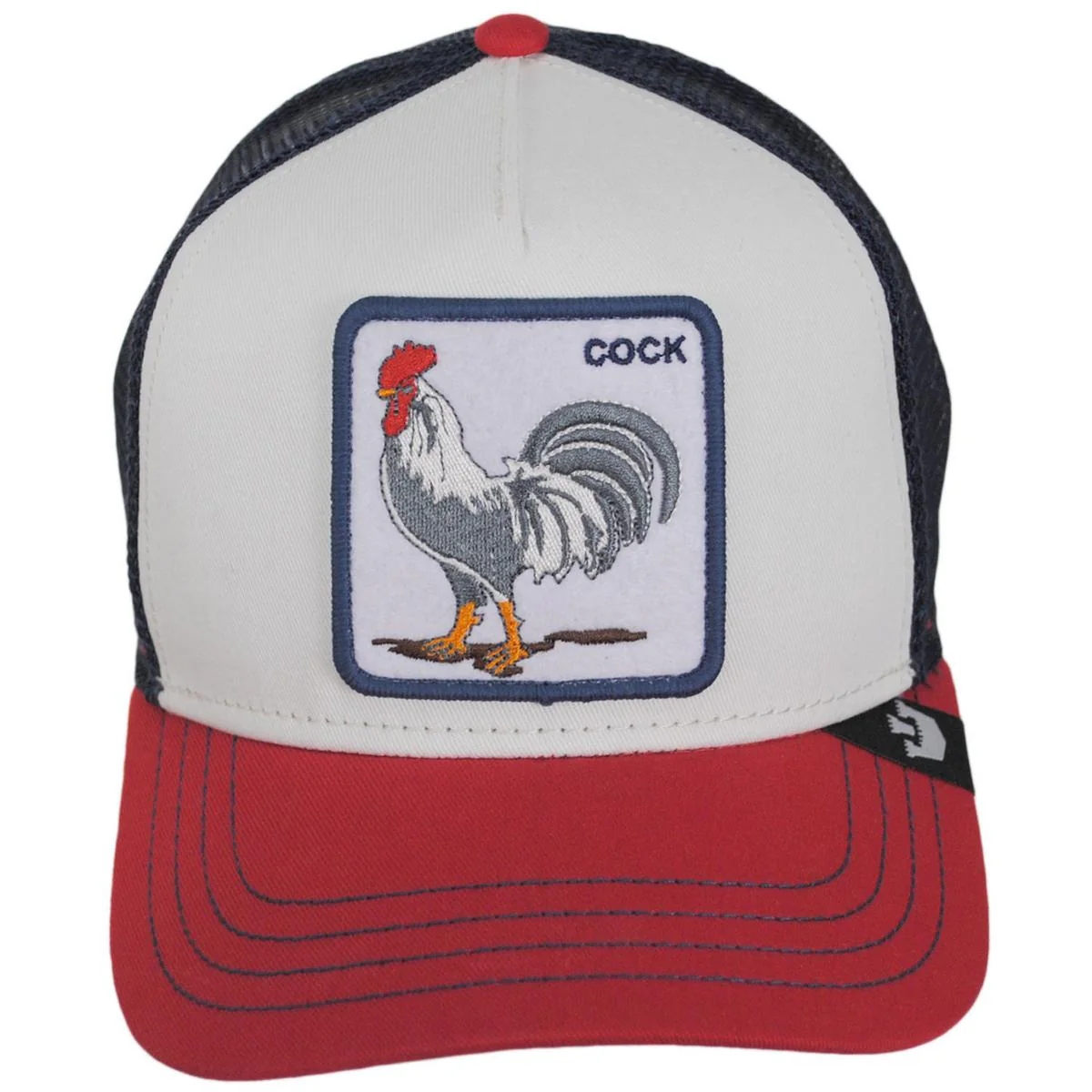 Cock Mesh Trucker Snapback Baseball Cap - Retired - Image 2