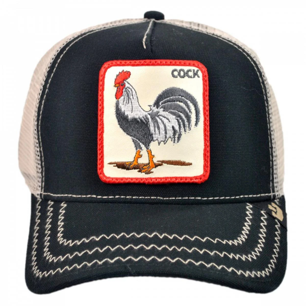 Cock Mesh Trucker Snapback Baseball Cap - Image 2