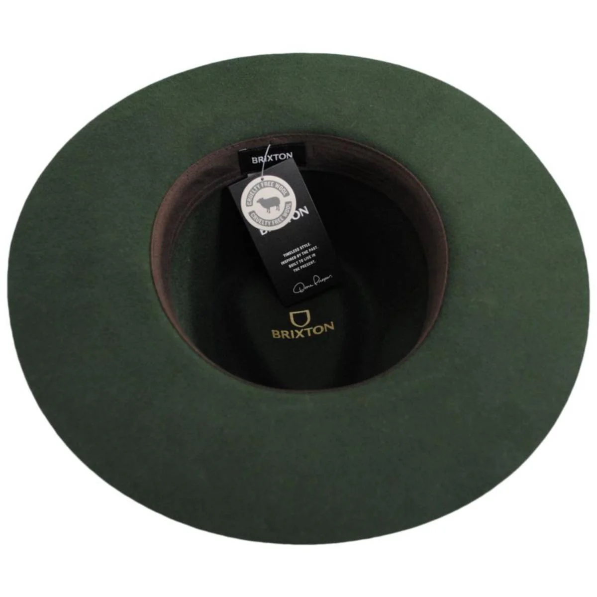 Cohen Wool Felt Cowboy Hat - Moss - FINAL SALE - Image 4