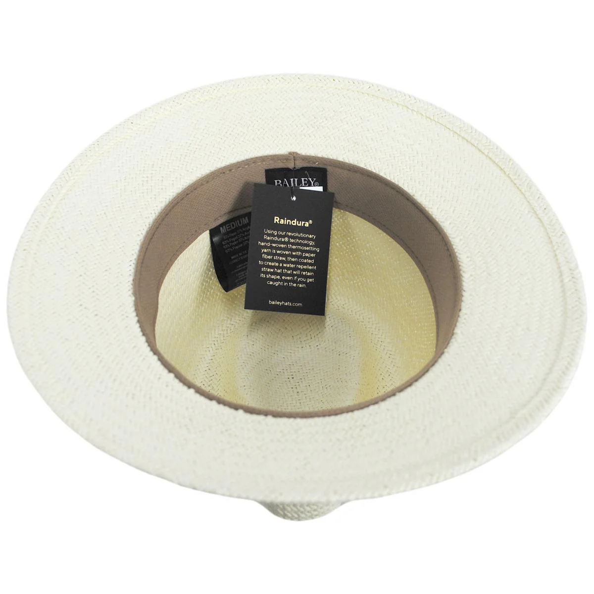 Colwyn Raindura Straw Fedora Hat - Image 4