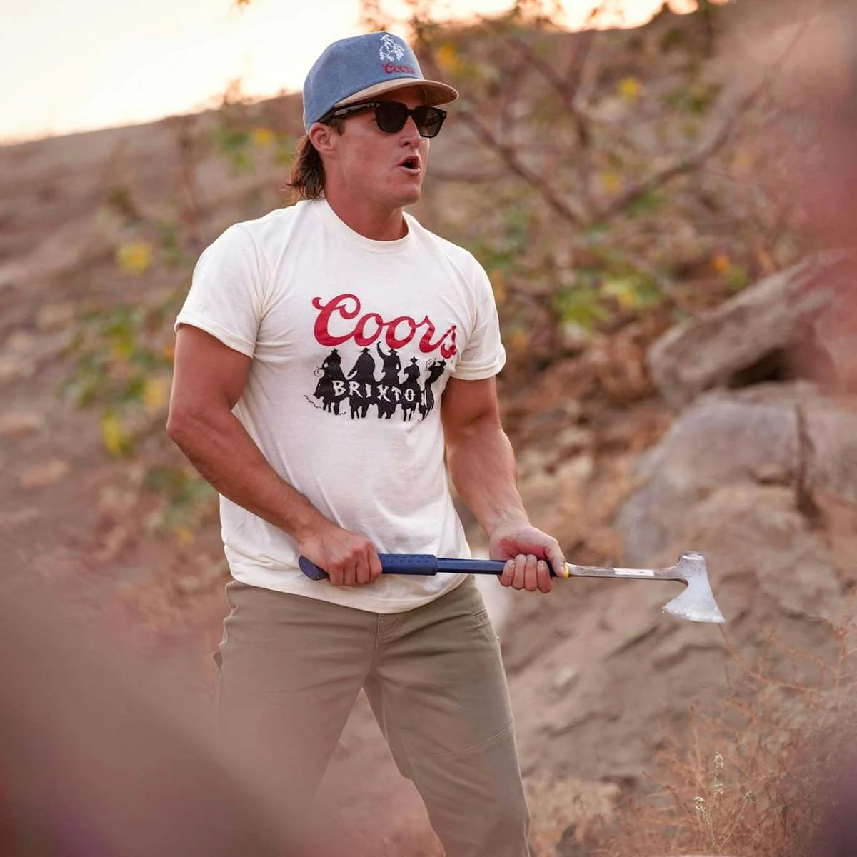 Coors Colt HP Denim & Cord Snapback Baseball Cap - Image 5