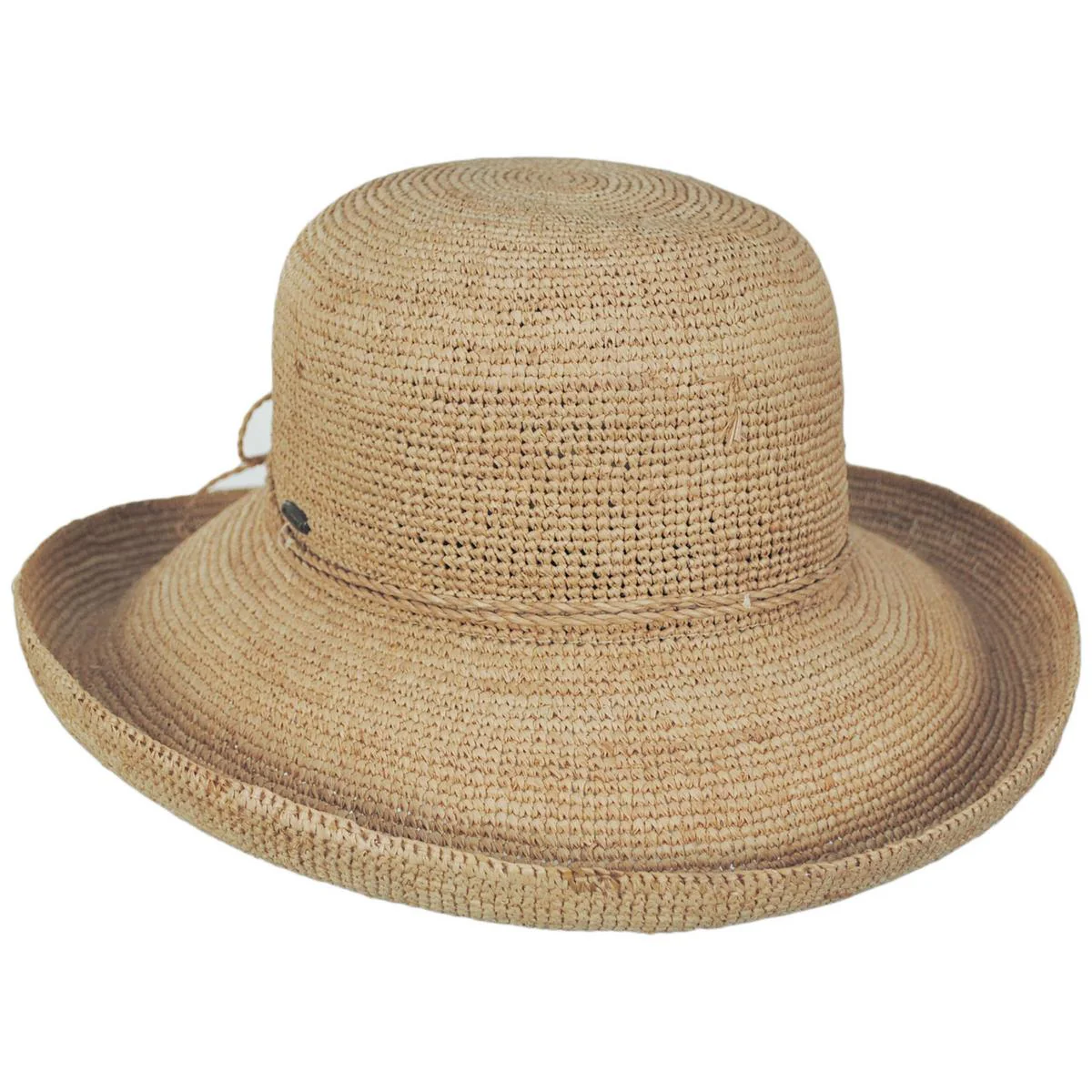 Coronado Raffia Crochet Straw Breton Sun Hat