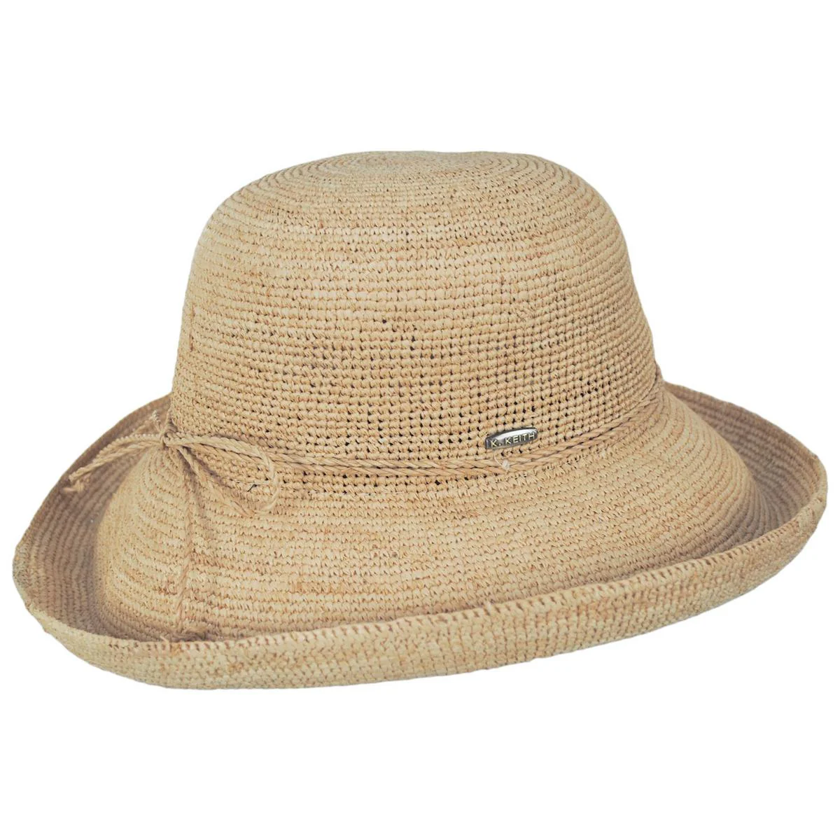 Coronado Raffia Crochet Straw Breton Sun Hat - Image 3