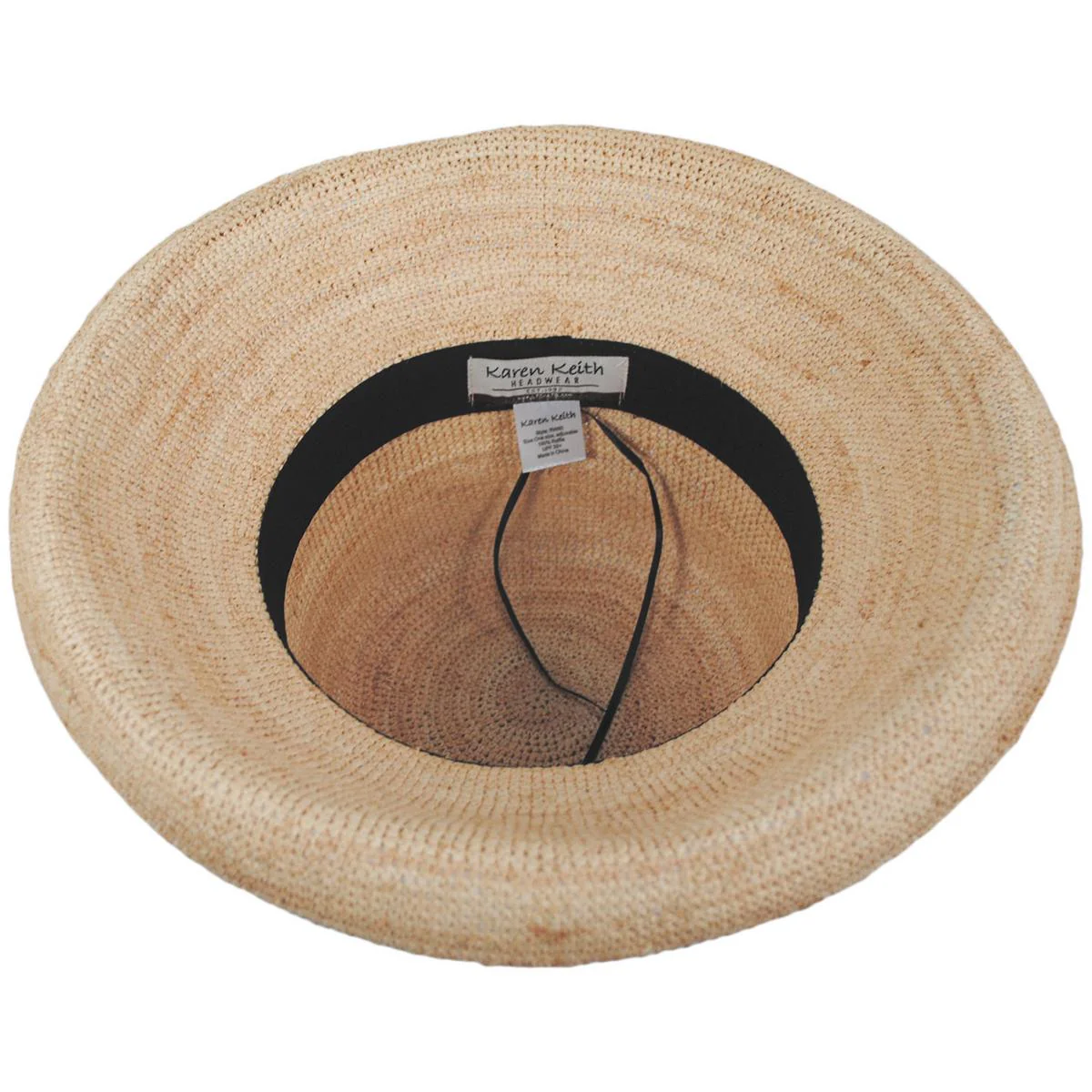 Coronado Raffia Crochet Straw Breton Sun Hat - Image 4