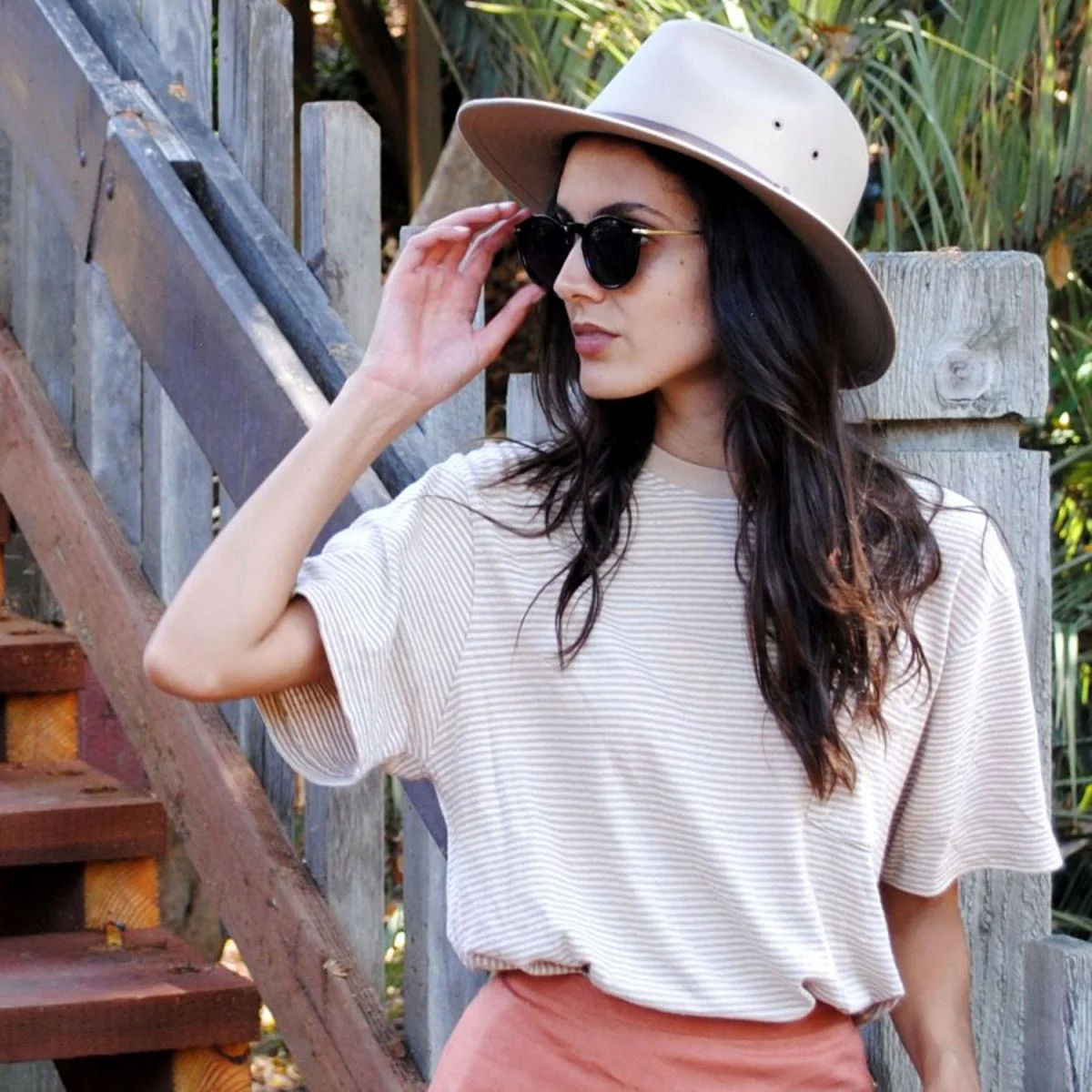 Cotton Safari Fedora Hat - Image 3