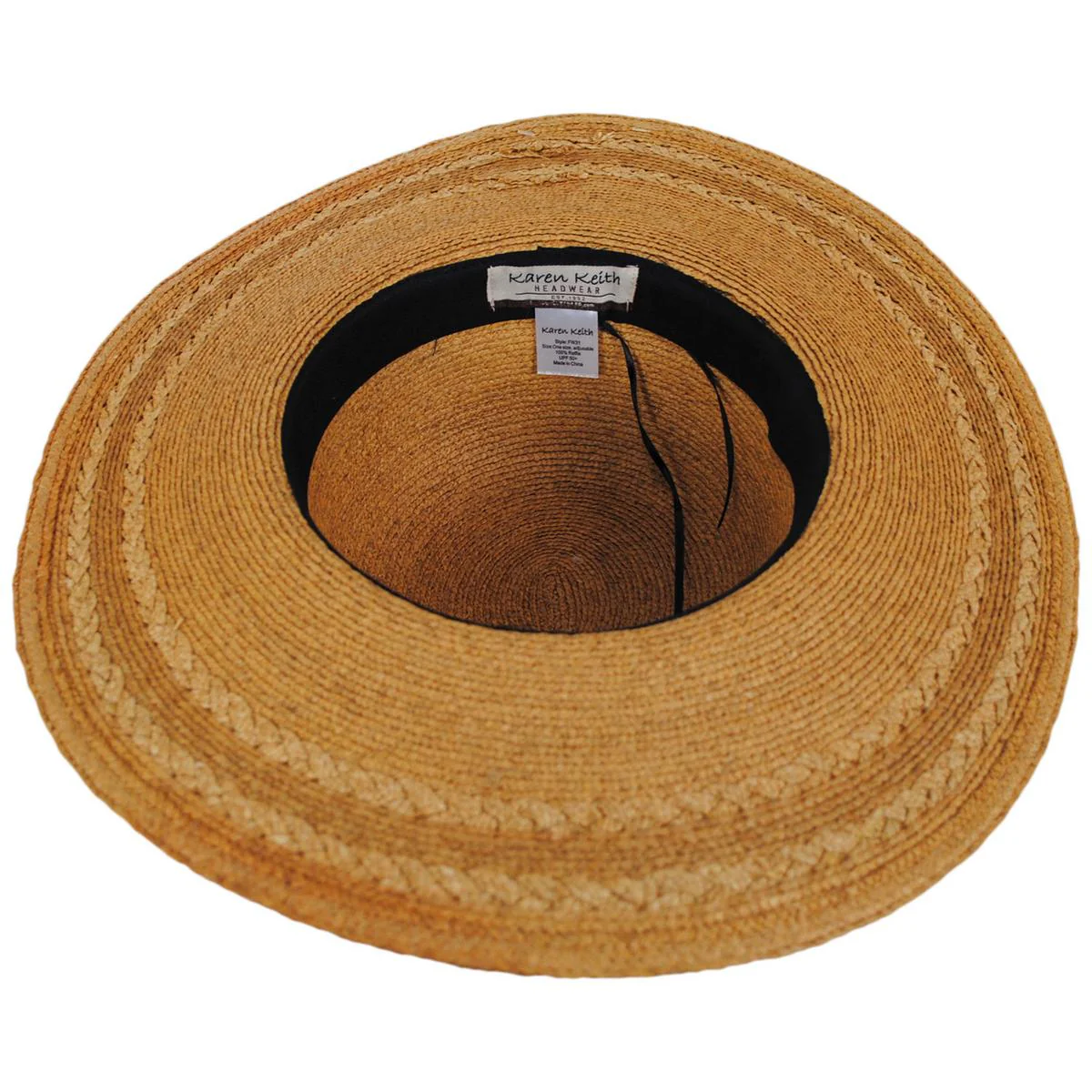 Crown Point Raffia Braid Straw Swinger Sun Hat - Image 4