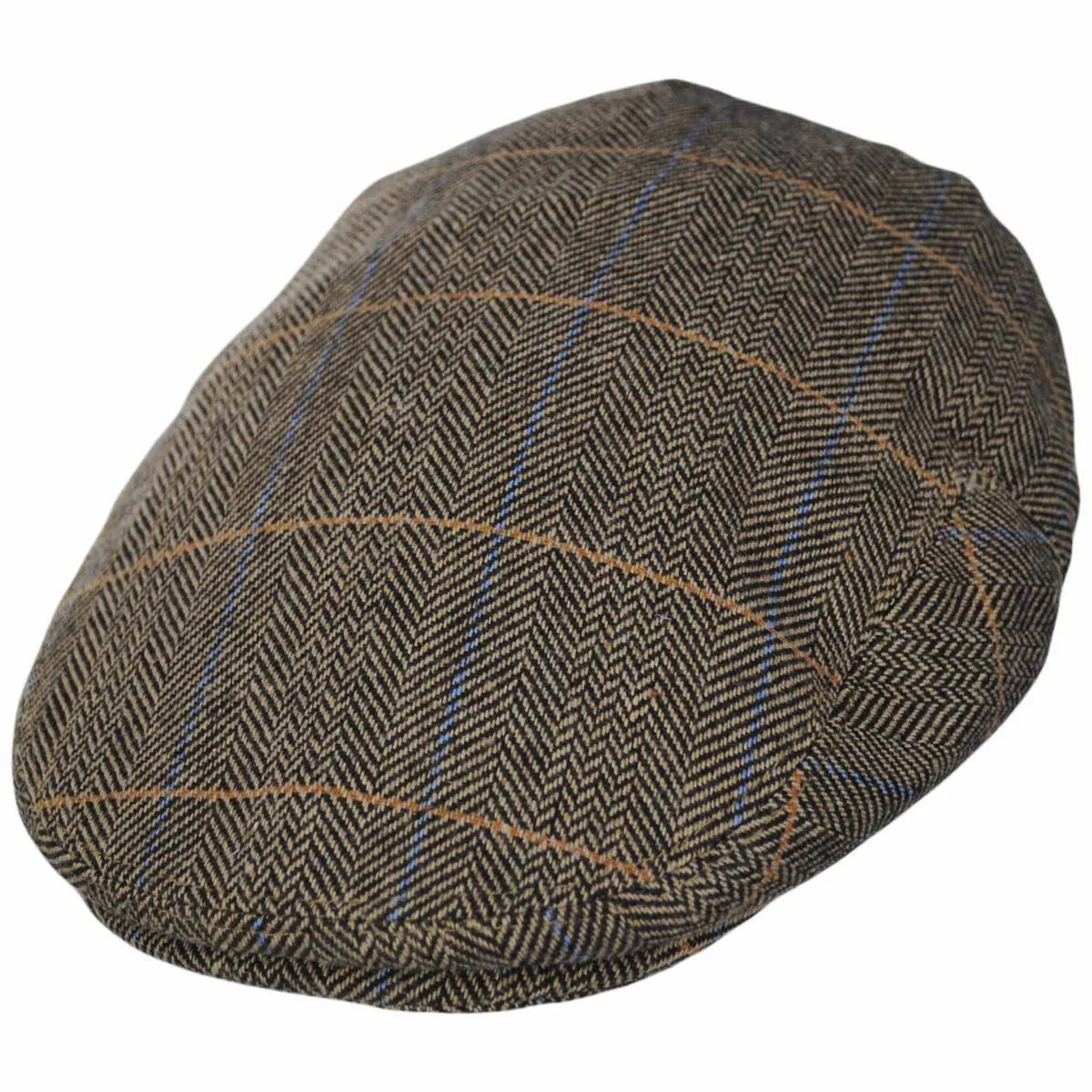 Croydon Herringbone Plaid Wool Blend Ivy Cap