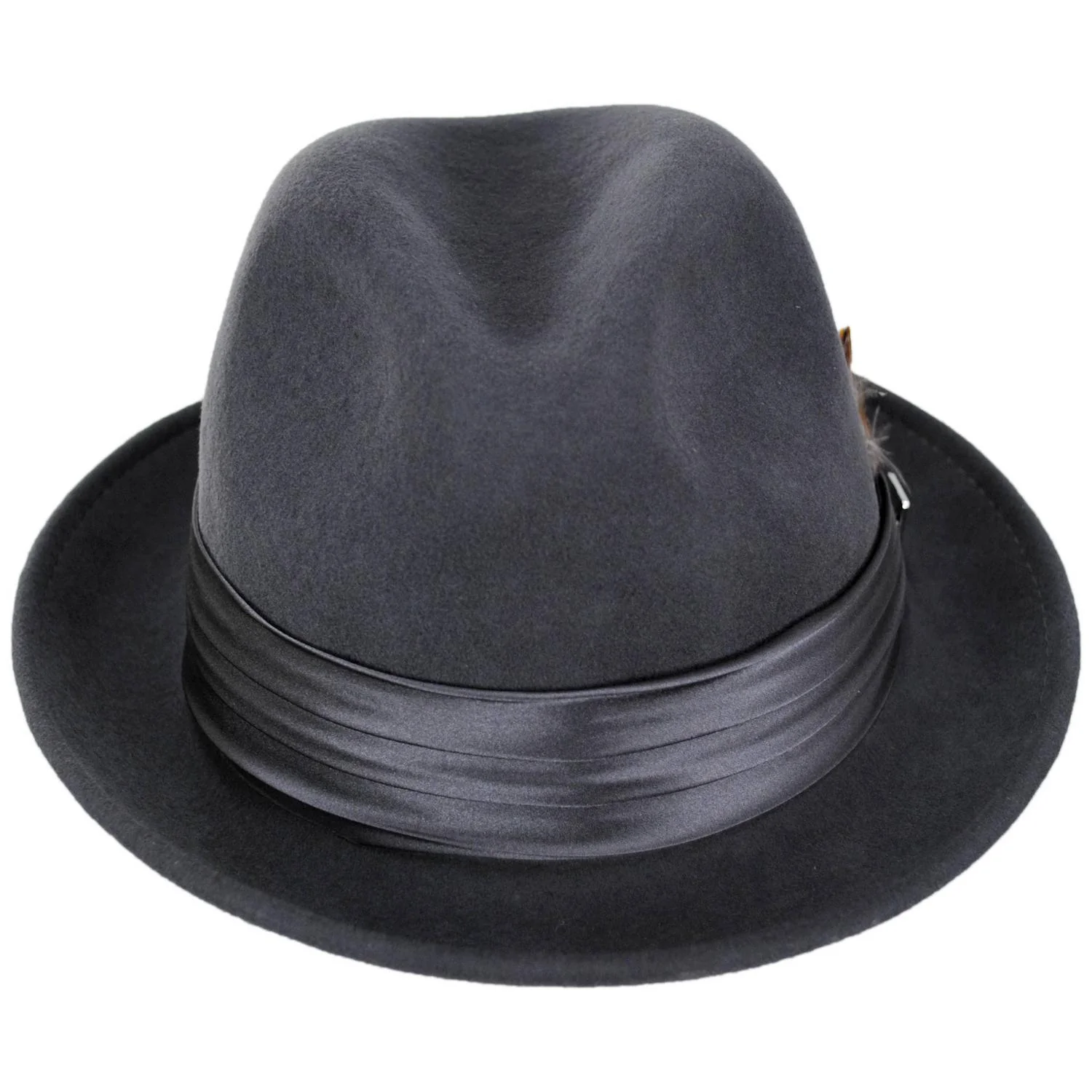 Crushable Wool Felt Fedora Hat - Image 6