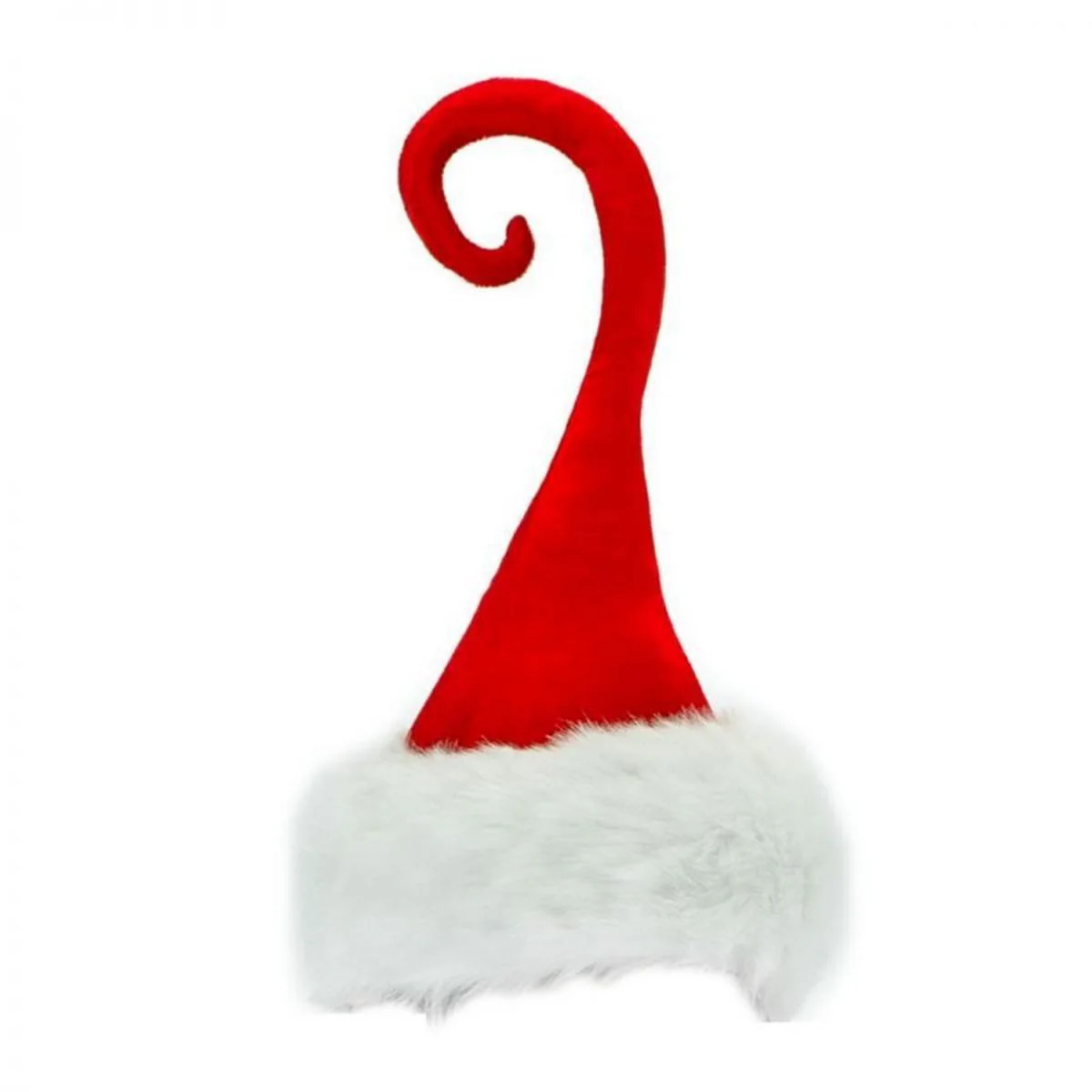 Curly Q Santa Hat