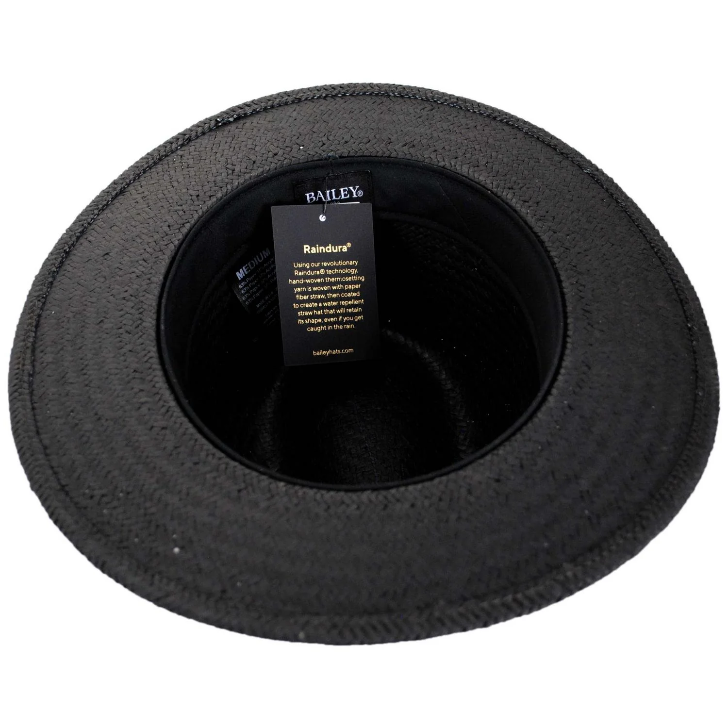 Curtis Sun Raindura Straw Safari Fedora Hat - Image 8