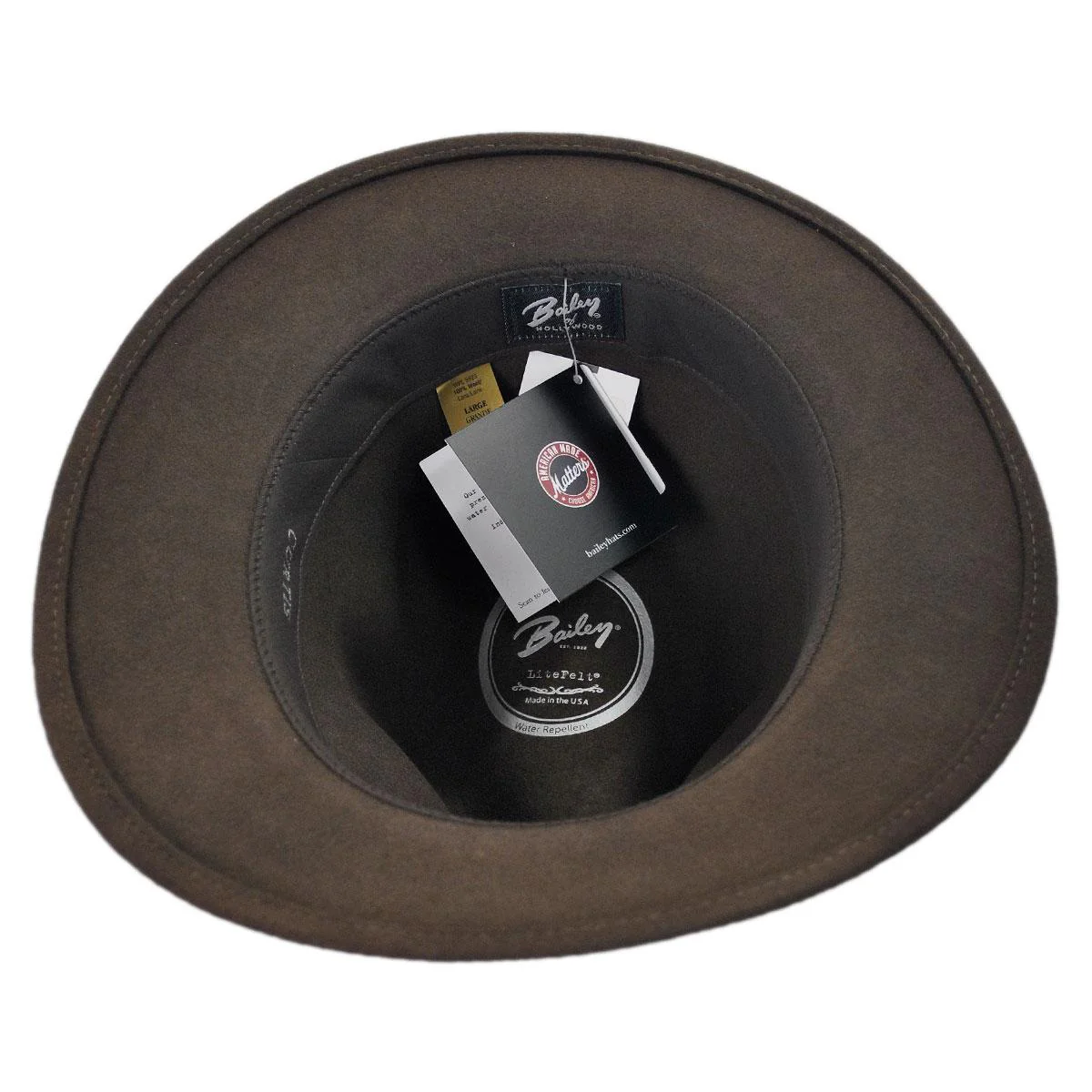 Curtis Wool LiteFelt Safari Fedora Hat - Image 4