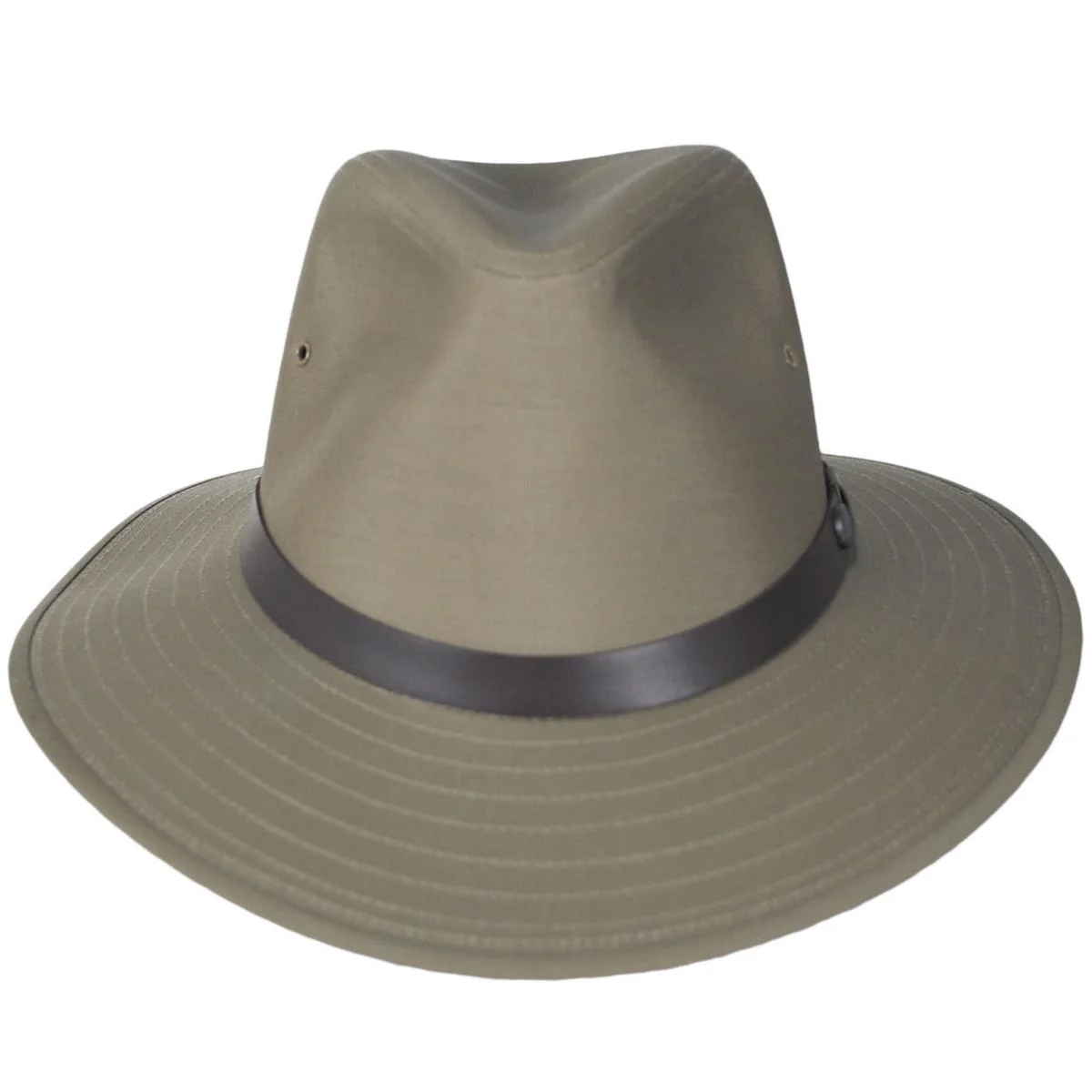 Dalton Cotton Blend Rain Safari Fedora Hat - Image 2
