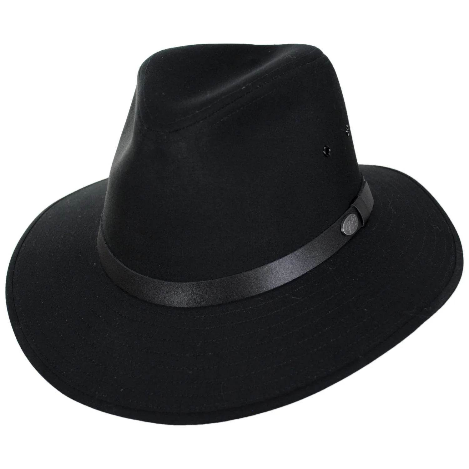 Dalton Cotton Blend Rain Safari Fedora Hat - Image 5