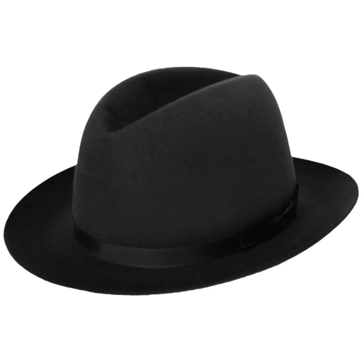 Dalton Rollable Fur Felt Shapeable Open Crown Fedora Hat - Image 13
