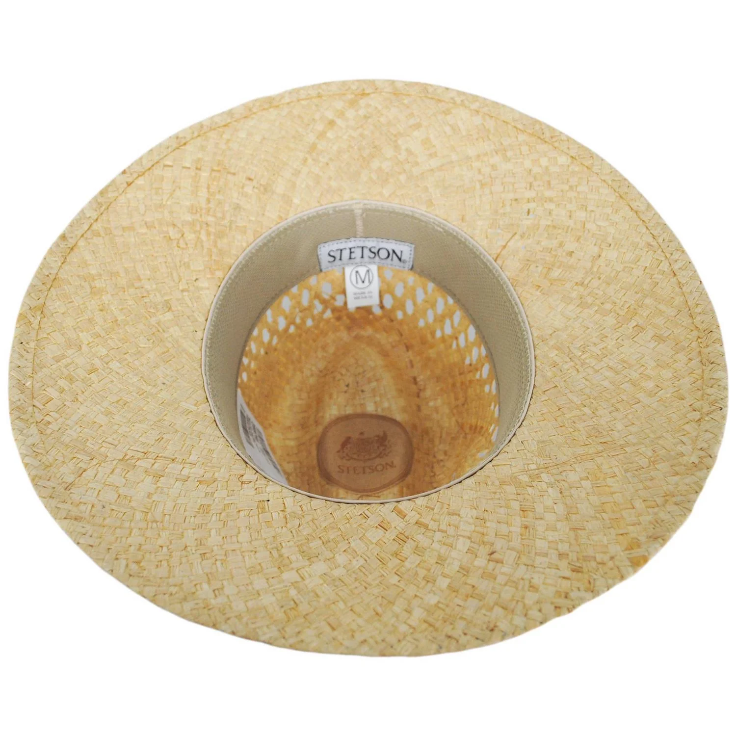 Danbury Palm Straw Safari Fedora Hat - Image 4