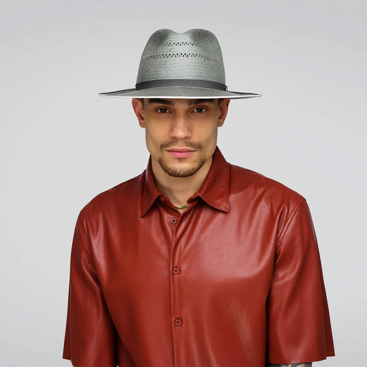 Delmont Toyo LiteStraw Fedora Hat - Image 2