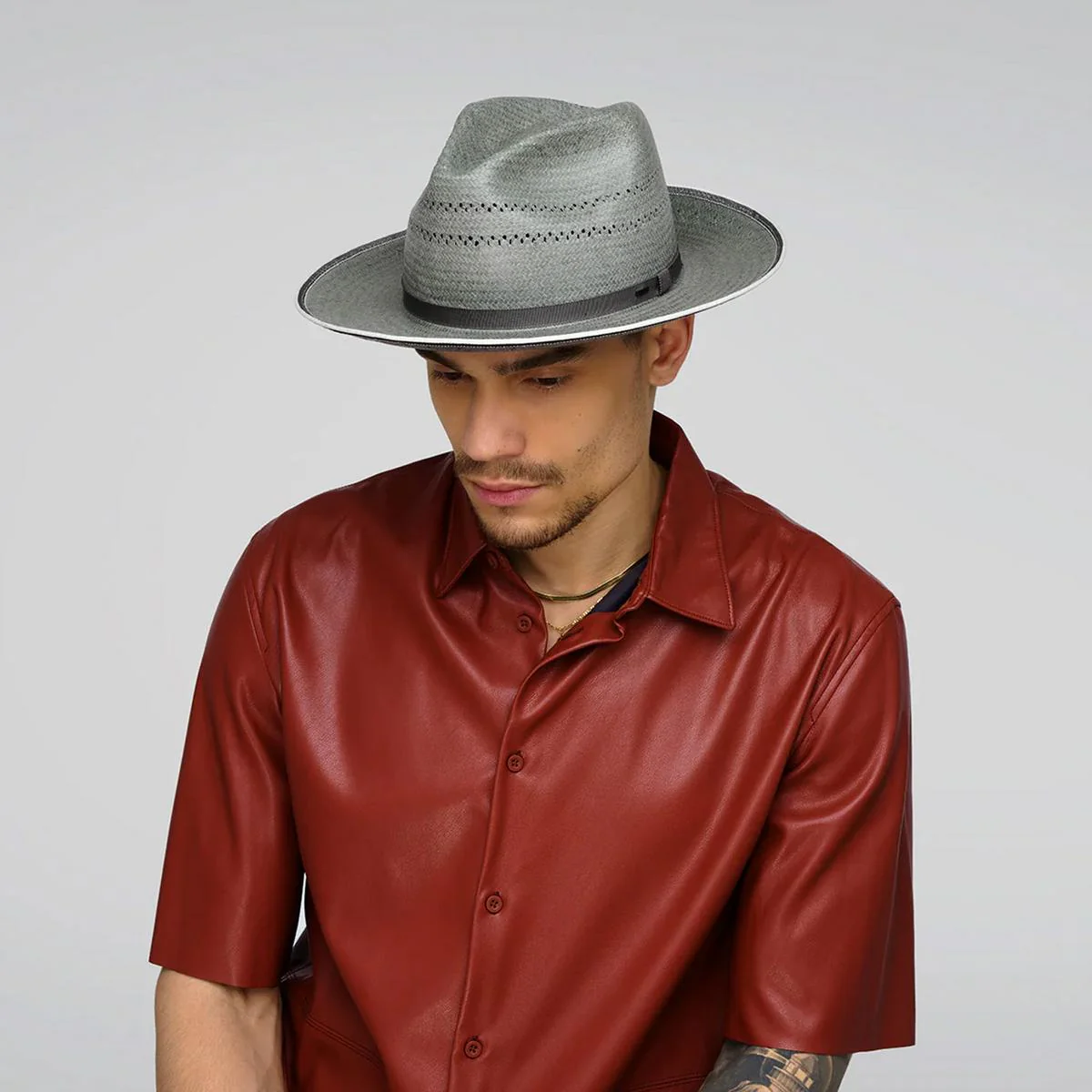 Delmont Toyo LiteStraw Fedora Hat - Image 6