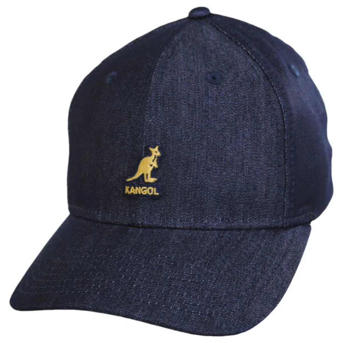 Logo Denim Flexfit Fitted Baseball Cap