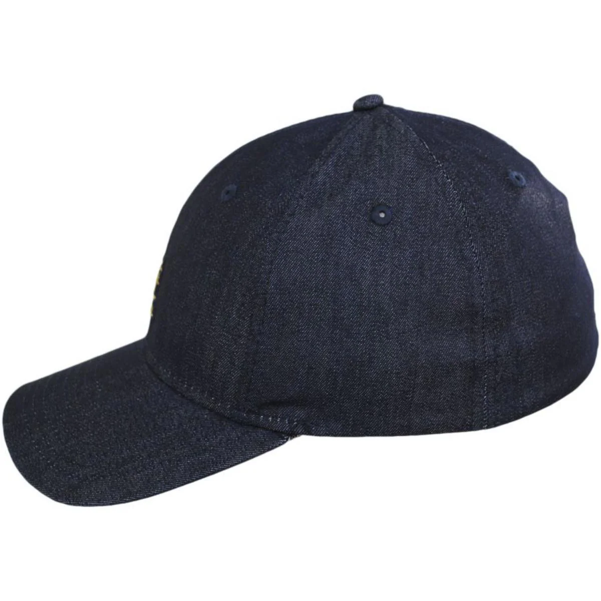 Logo Denim Flexfit Fitted Baseball Cap - Image 3