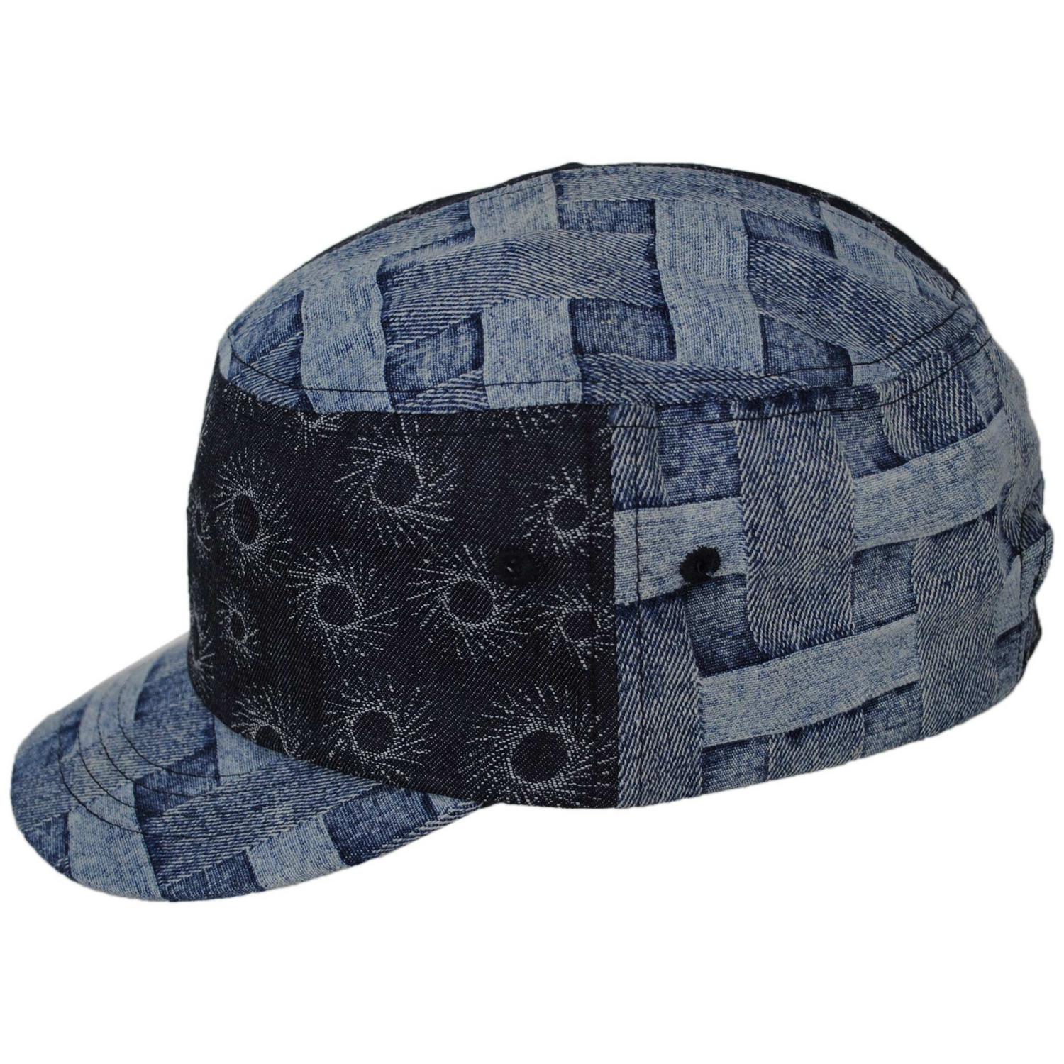 Denim Mashup Army Cap - Image 3