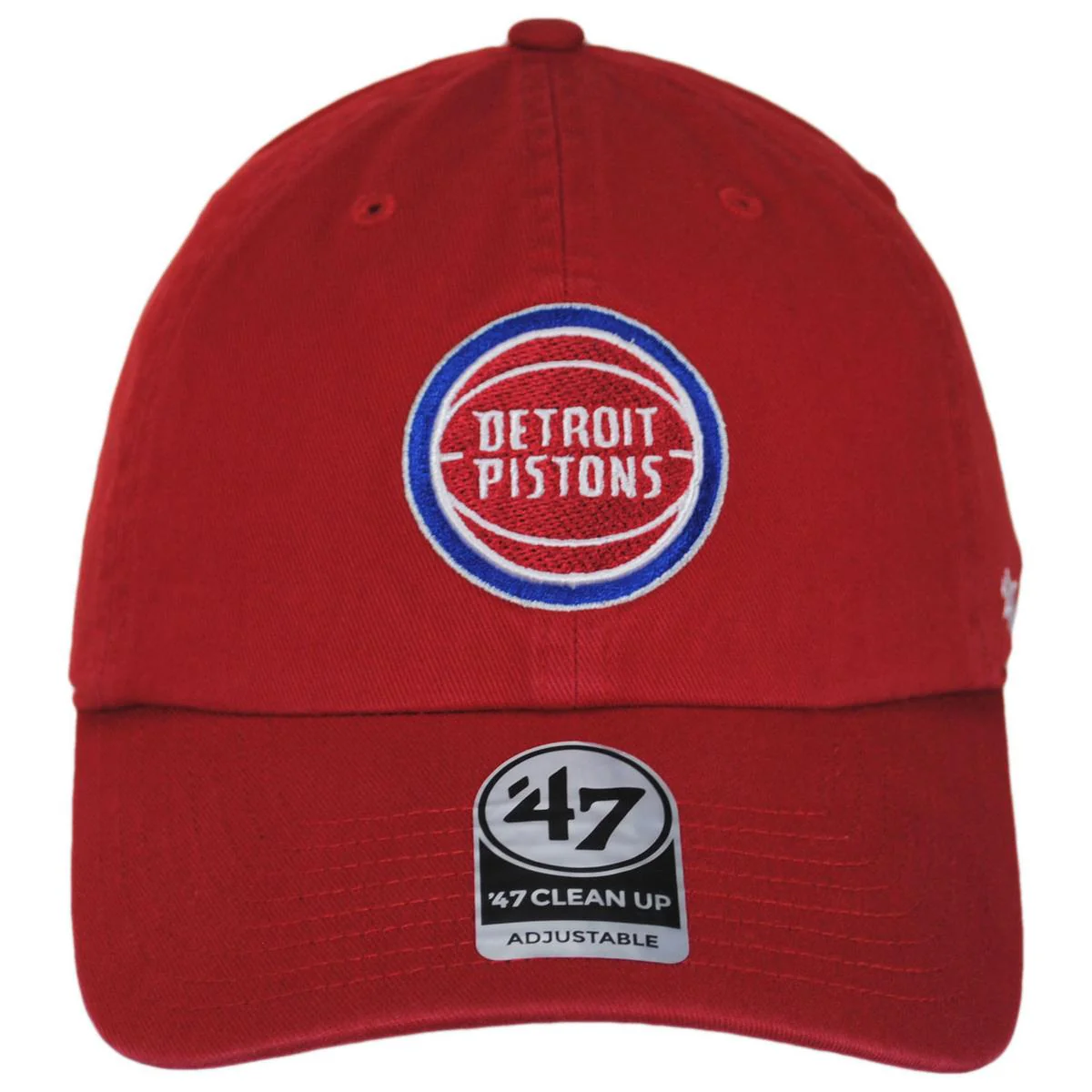 Detroit Pistons NBA Clean Up Strapback Baseball Cap Dad Hat - Image 6