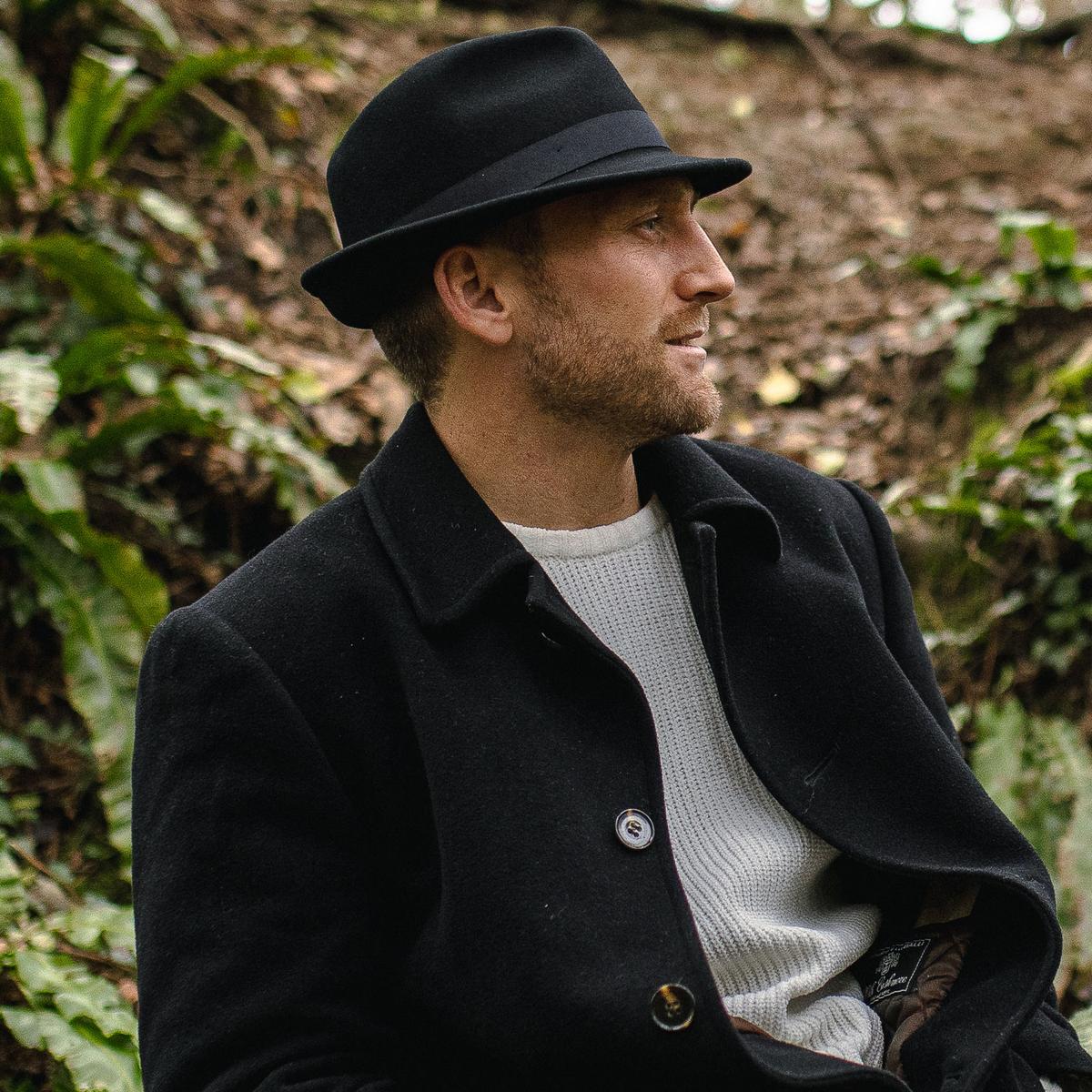 Detroit Wool Felt Trilby Fedora Hat - Image 7