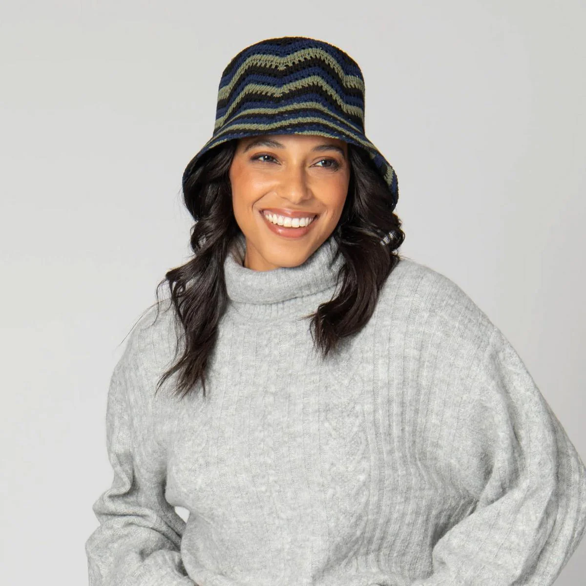 Dolly Cotton Knit Bucket Hat - Image 3