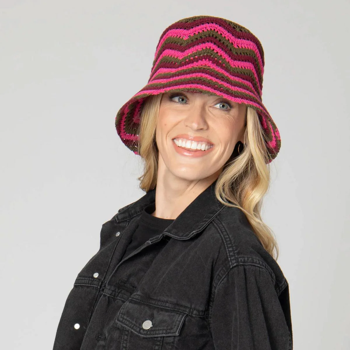 Dolly Cotton Knit Bucket Hat - Image 8