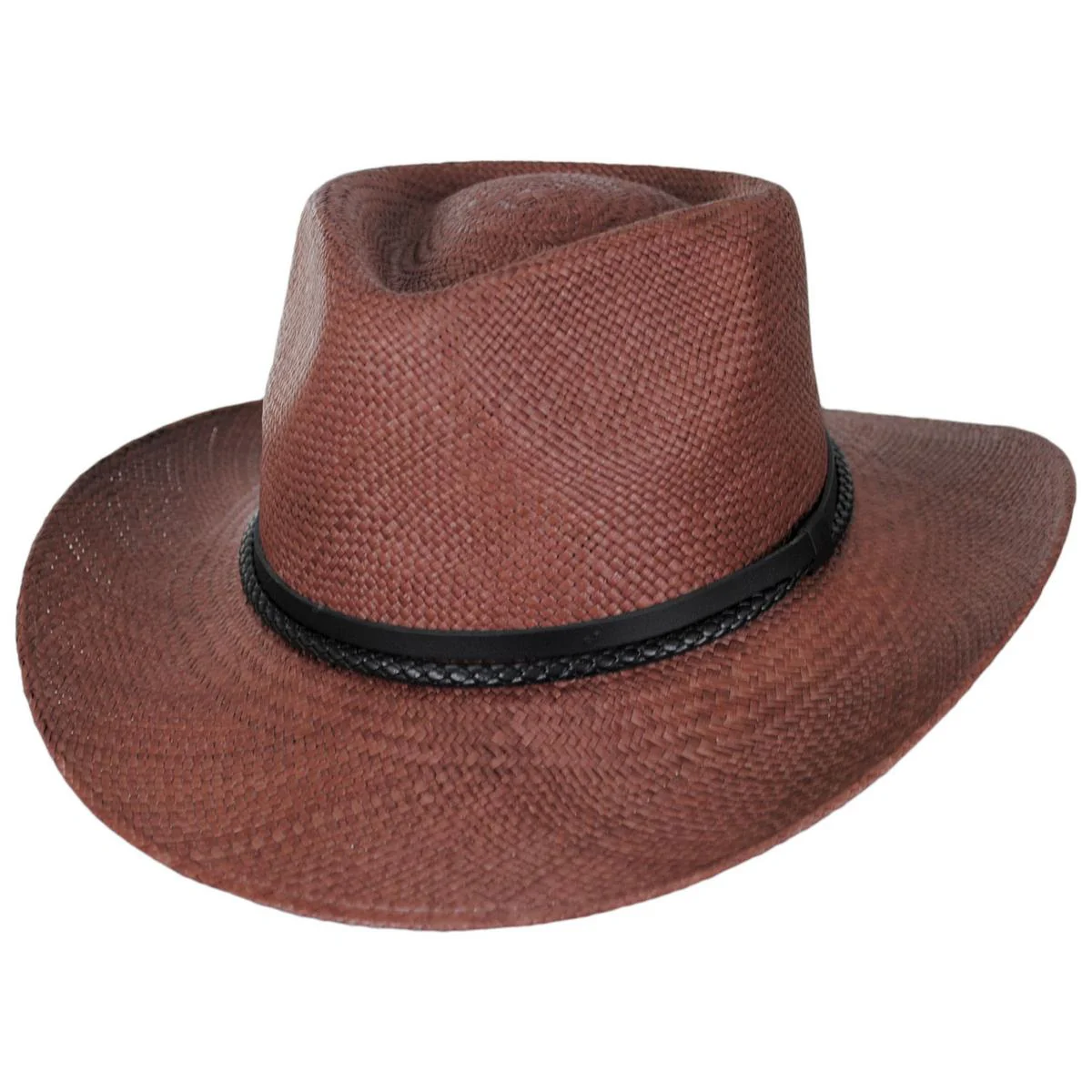 Elegant Shade Panama Straw Outback Hat