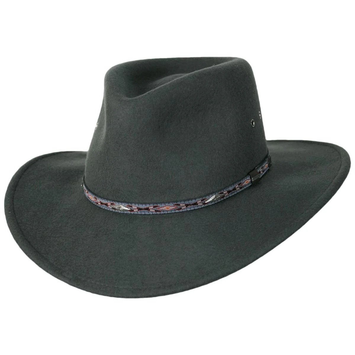 Elk Horn Crushable Wool Felt Western Hat
