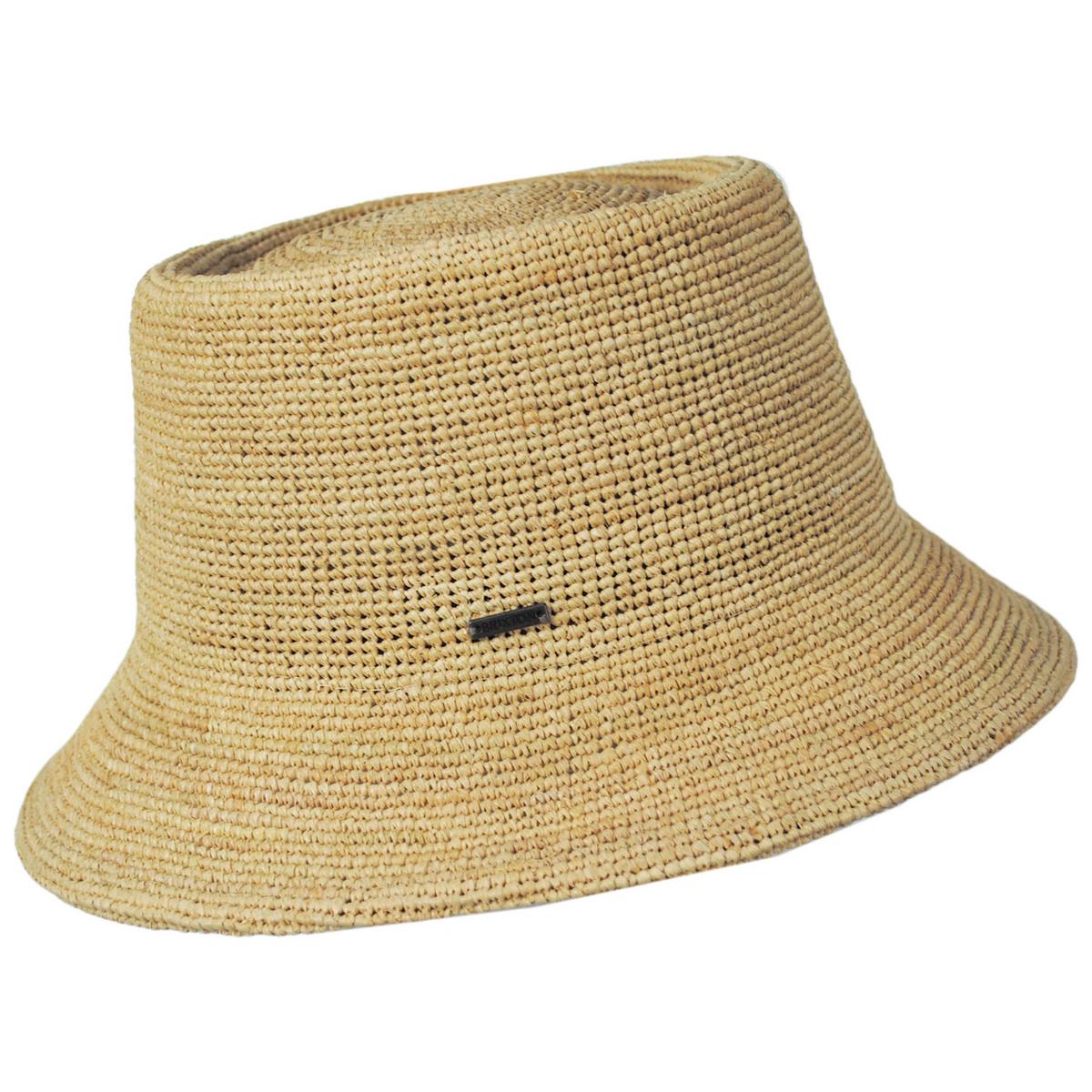 Ellee Raffia Straw Bucket Hat - Image 4