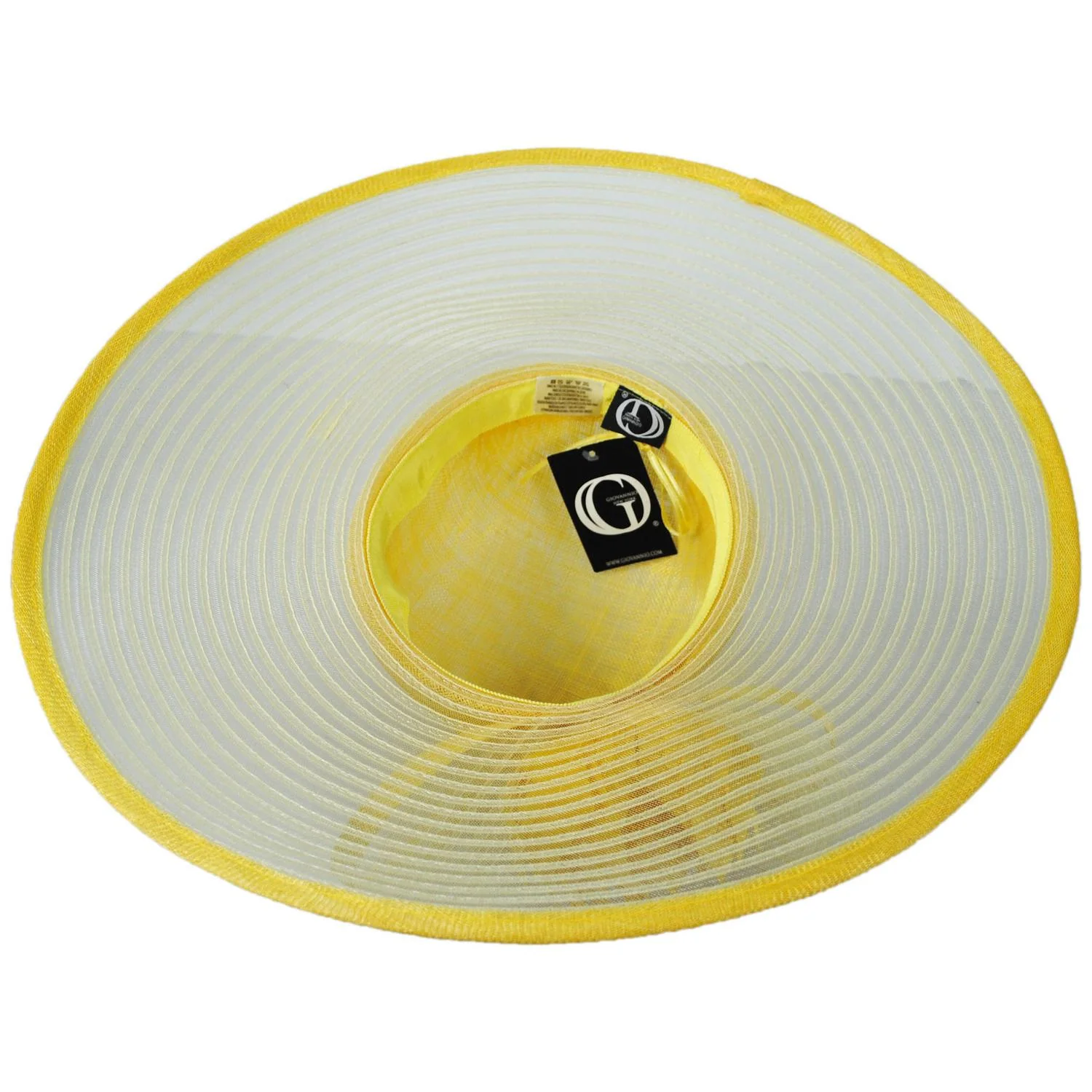 Feather Flower Sinamay Straw & Horsehair Swinger Dress Hat - Image 5