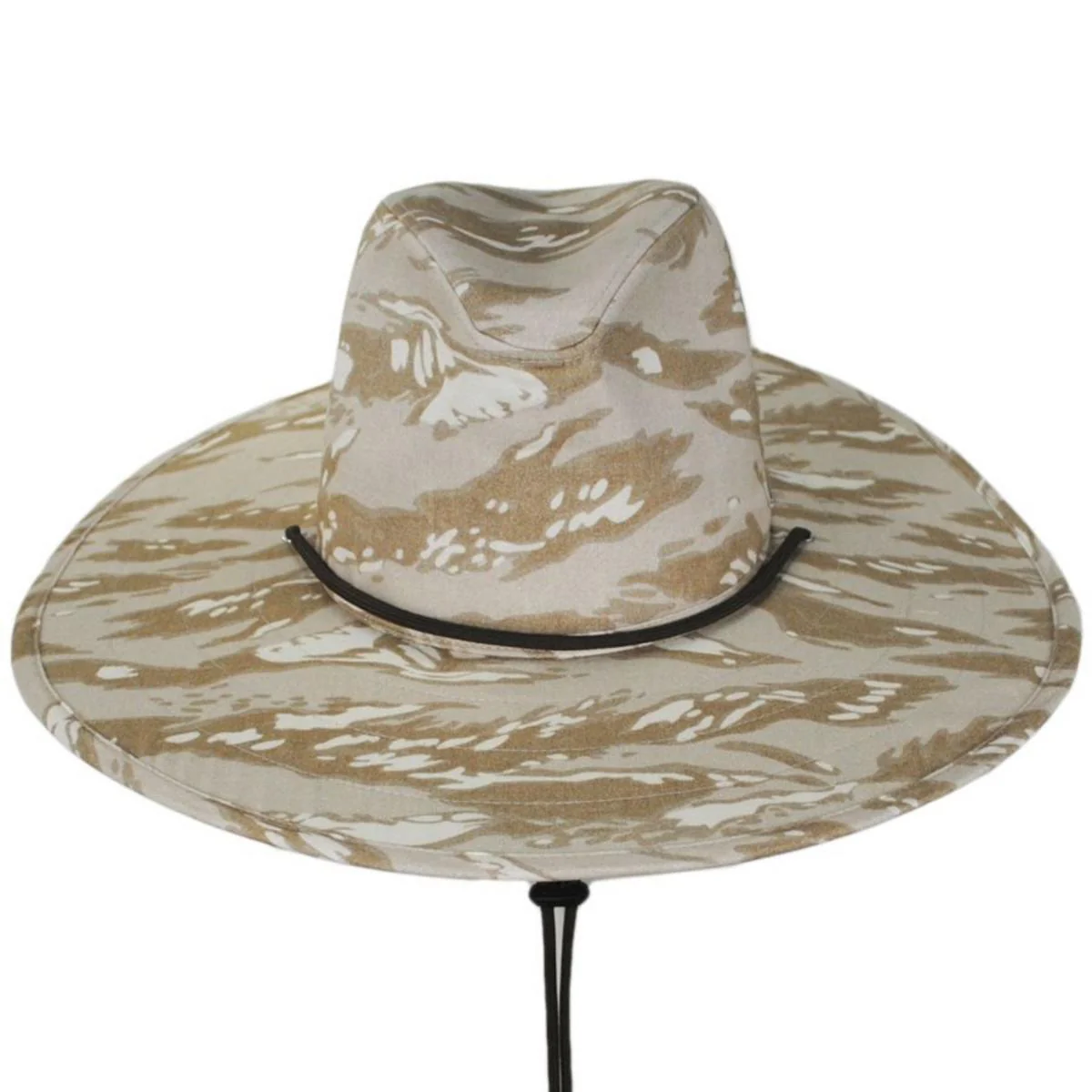 Field Camouflage Cotton Aussie Sun Hat - Off White - Image 2