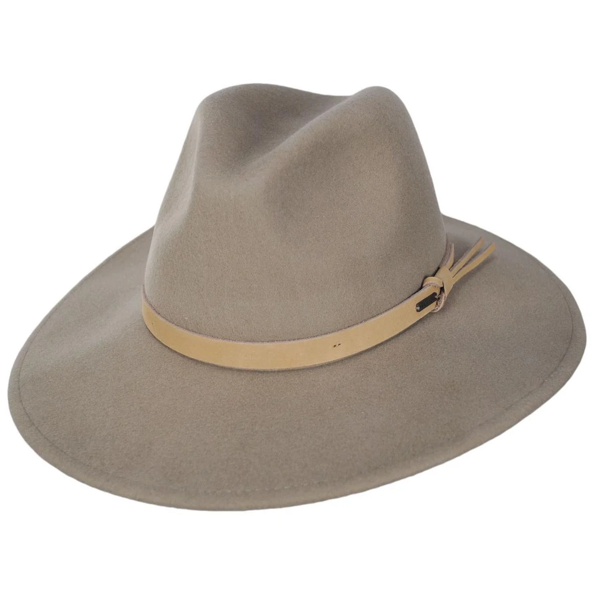 Field Proper Wool Felt Fedora Hat - Sand