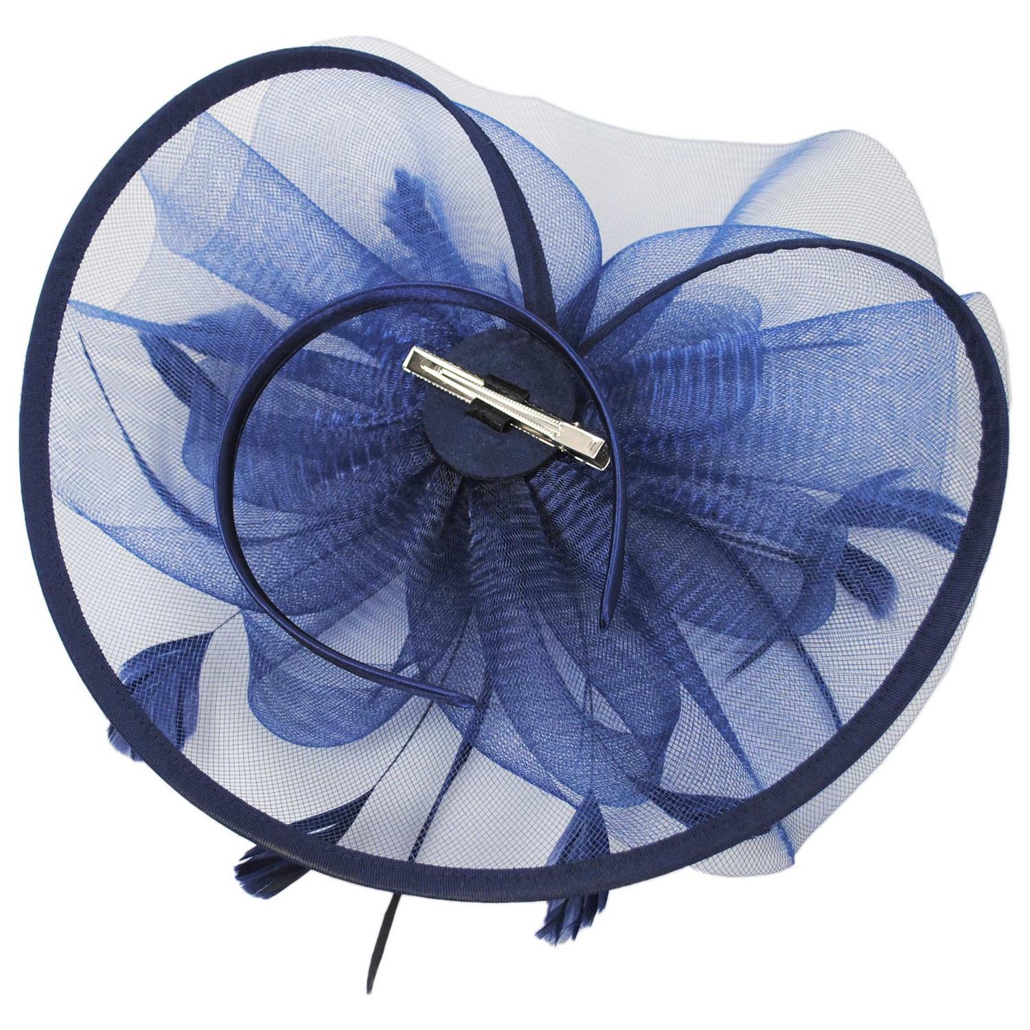 Floral Mesh and Ribbon Fascinator Hat - Image 12