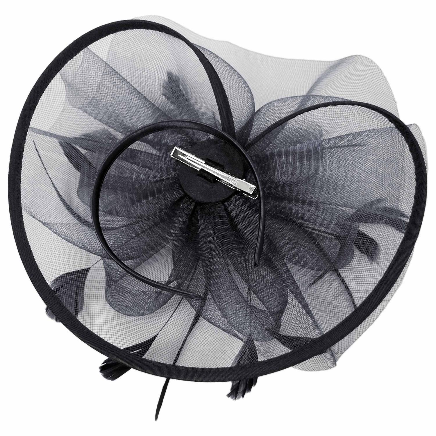 Floral Mesh and Ribbon Fascinator Hat - Image 16