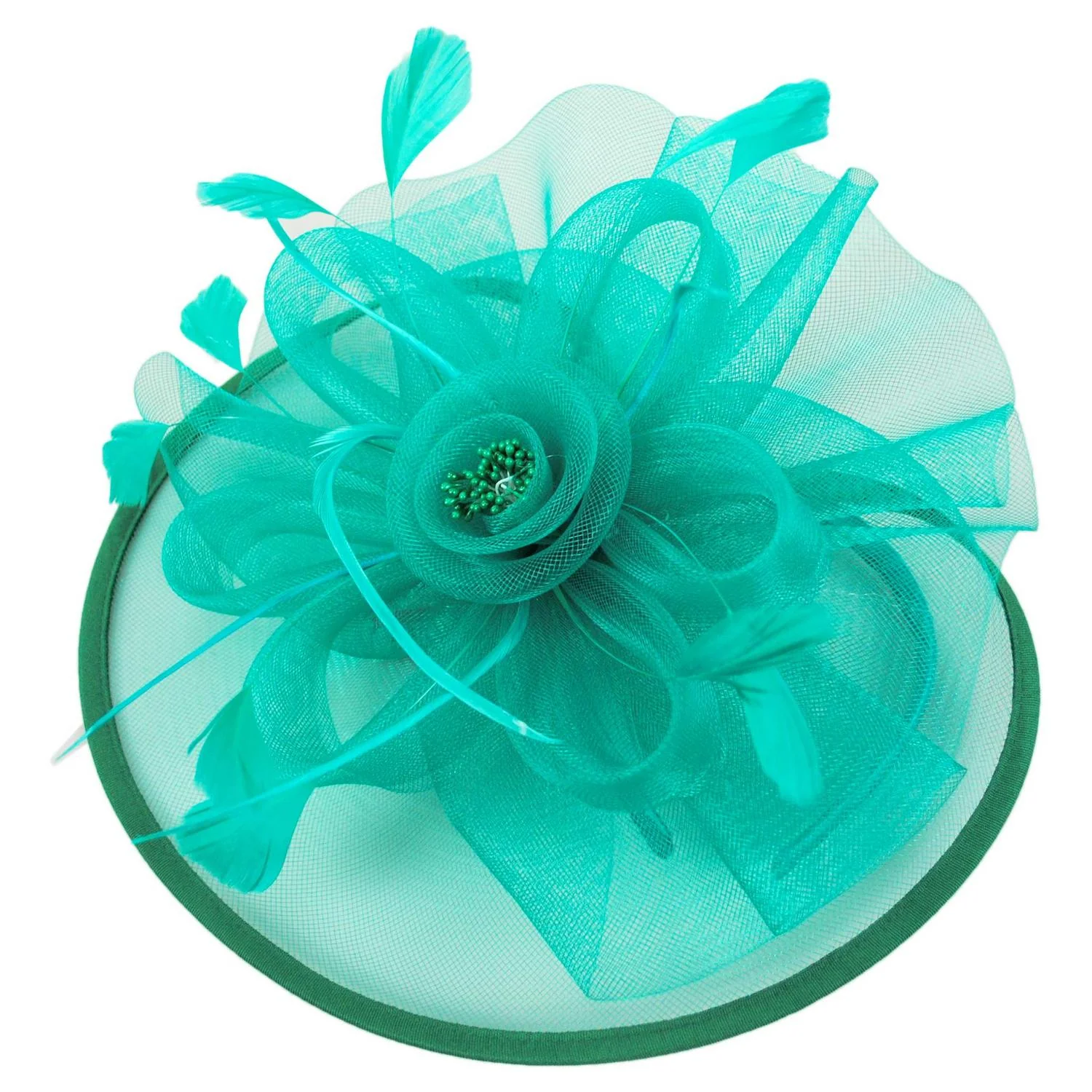 Floral Mesh and Ribbon Fascinator Hat - Image 21