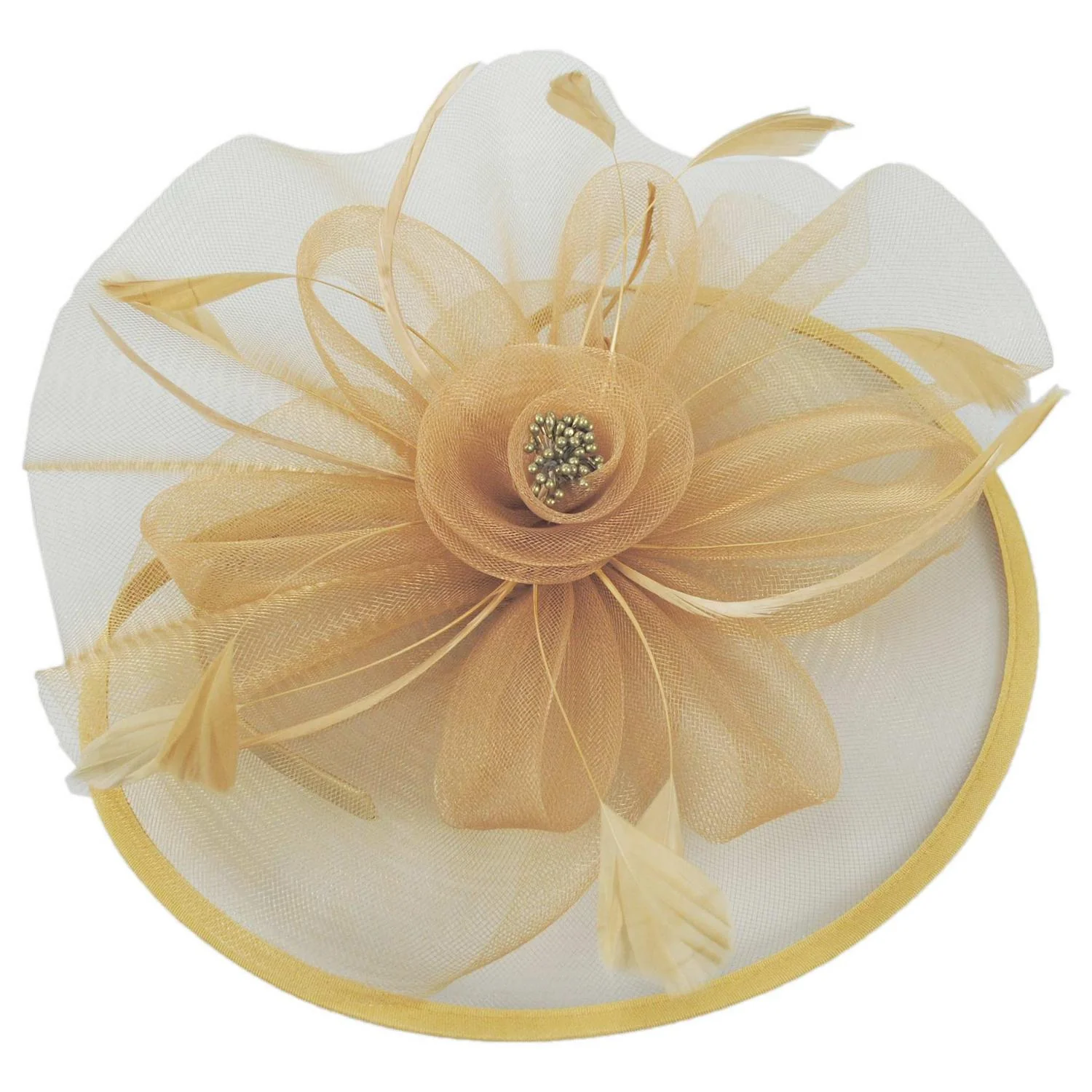 Floral Mesh and Ribbon Fascinator Hat - Image 23