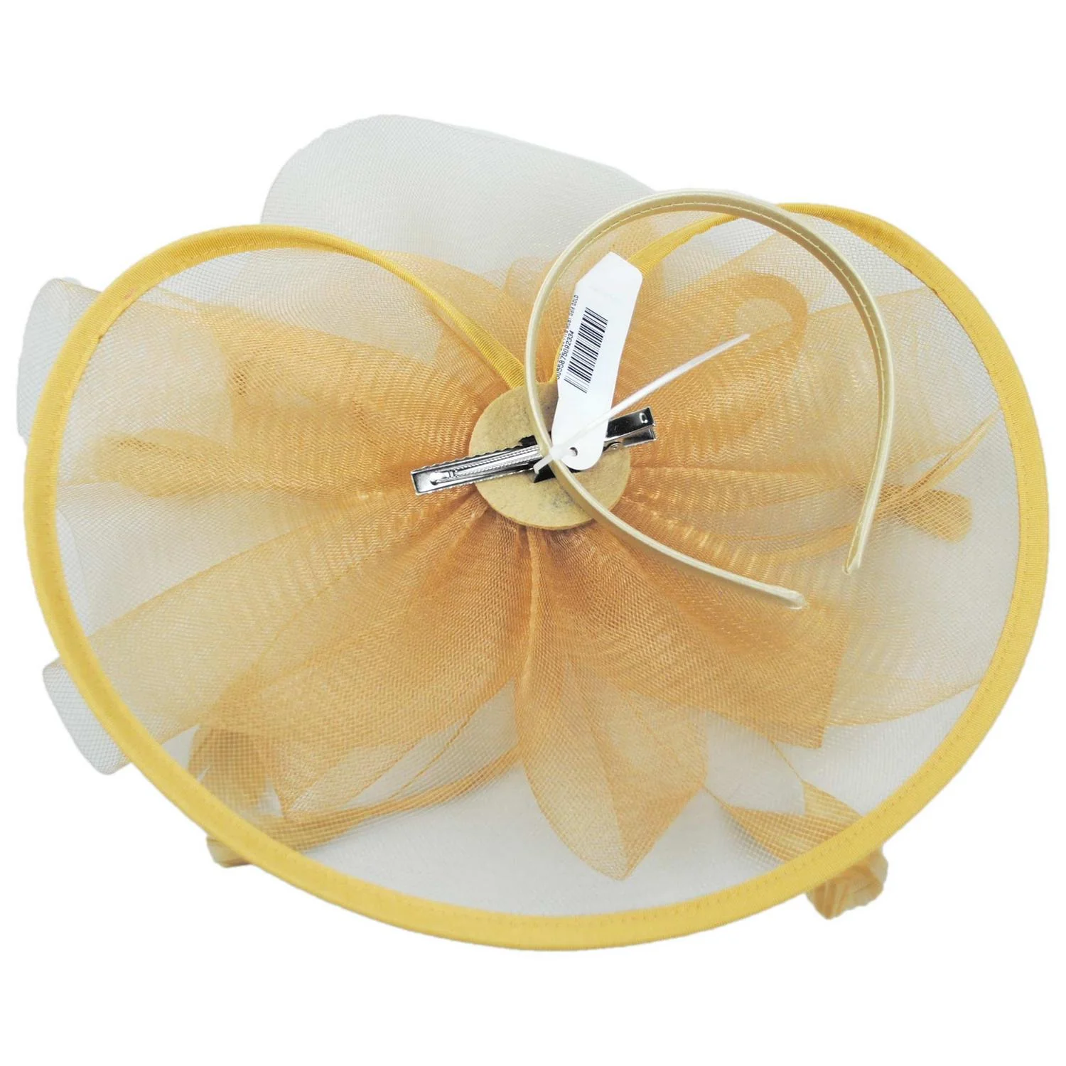 Floral Mesh and Ribbon Fascinator Hat - Image 24