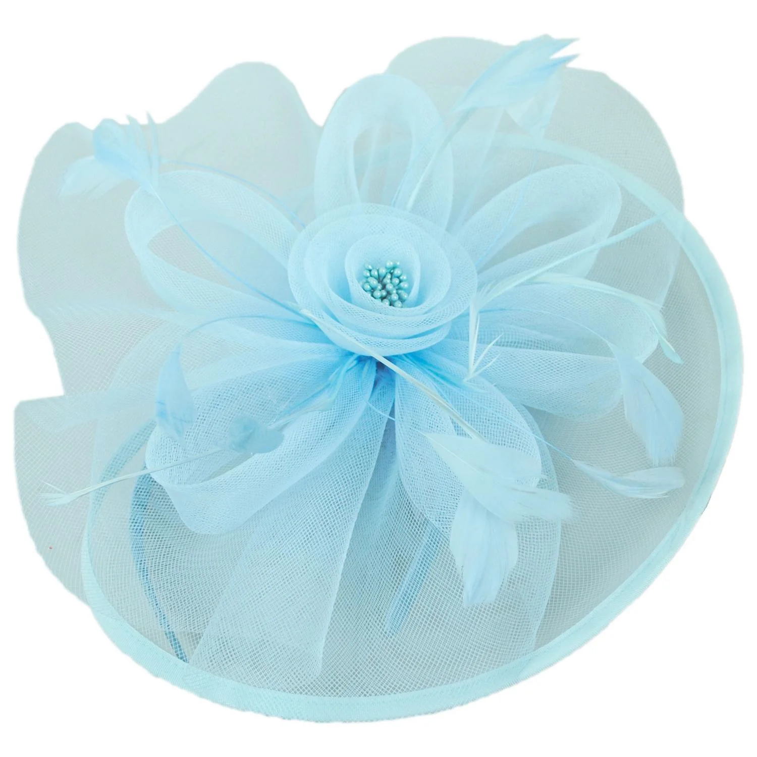 Floral Mesh and Ribbon Fascinator Hat - Image 27