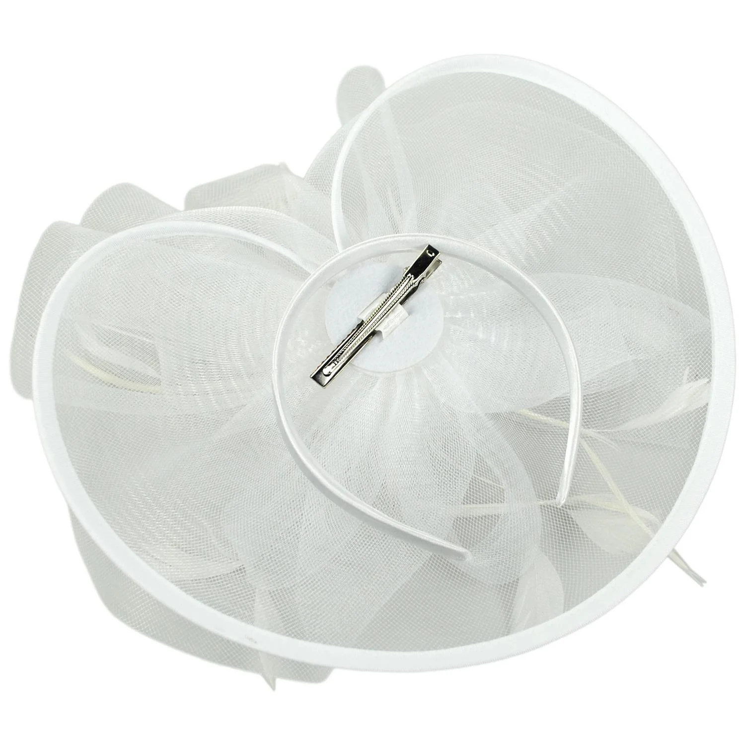 Floral Mesh and Ribbon Fascinator Hat - Image 30