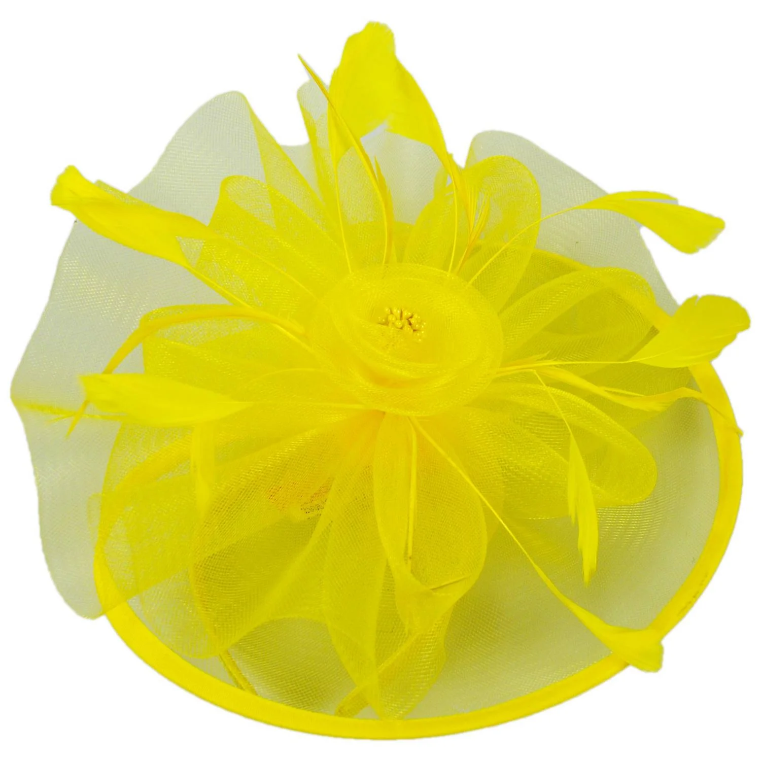 Floral Mesh and Ribbon Fascinator Hat - Image 31