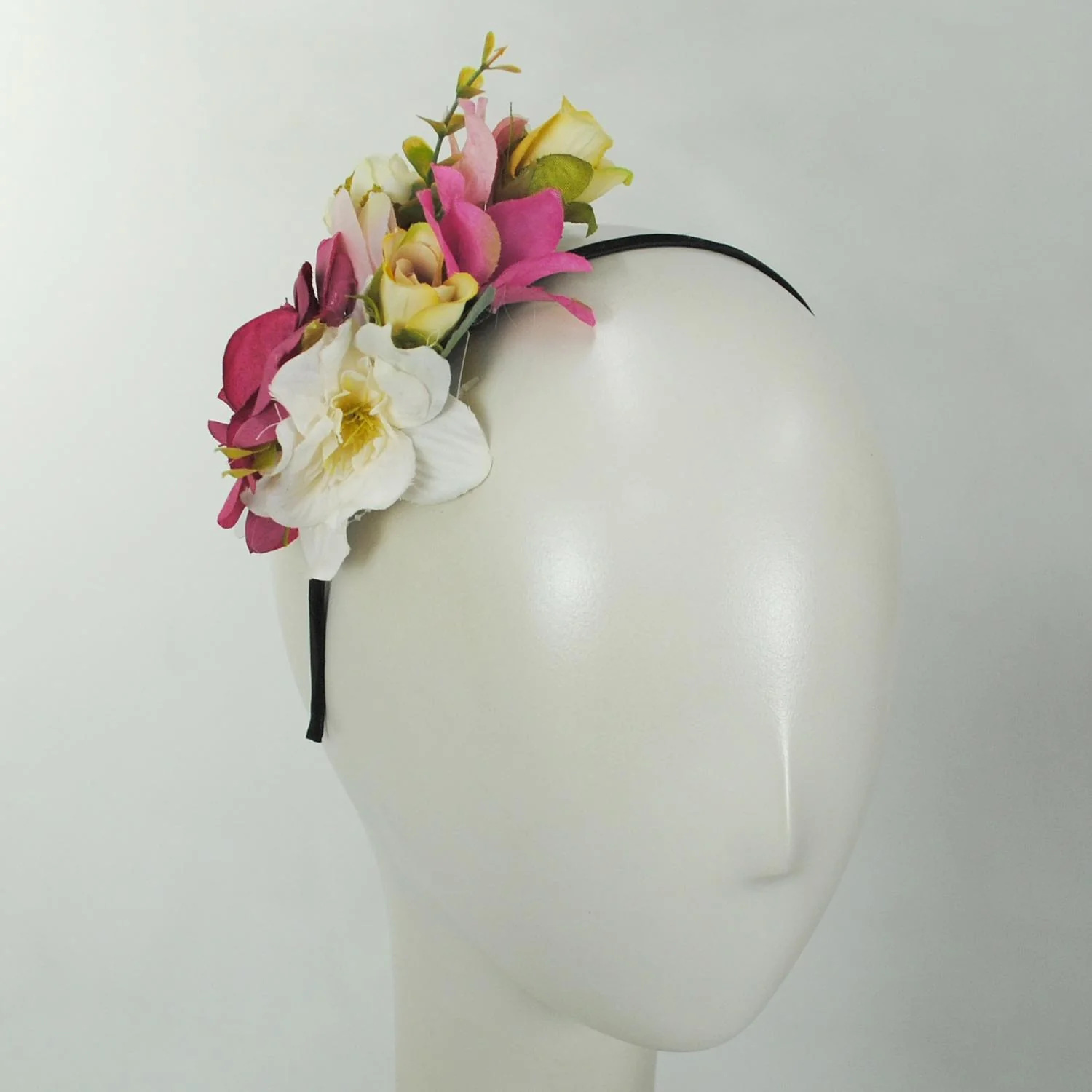 Flower Bouquet Fascinator Headband - Image 3