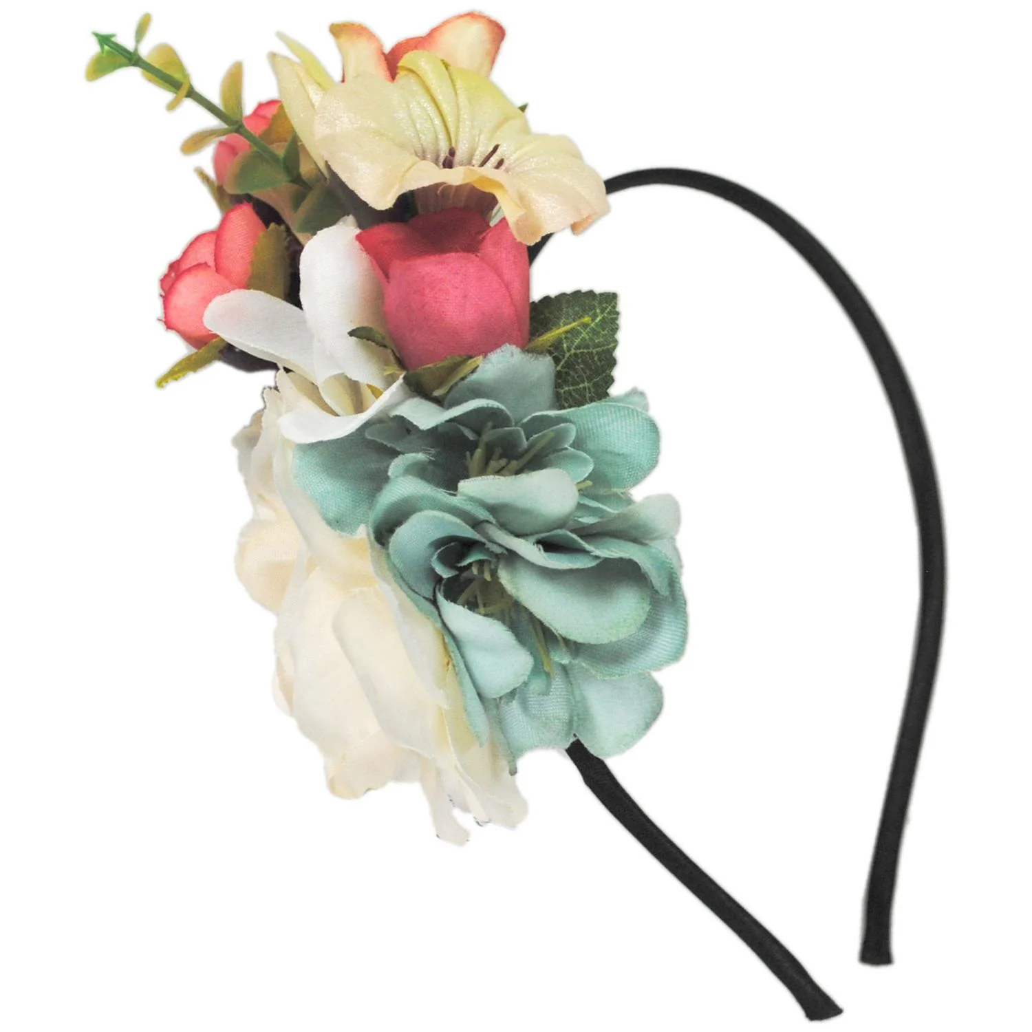 Flower Bouquet Fascinator Headband - Image 5