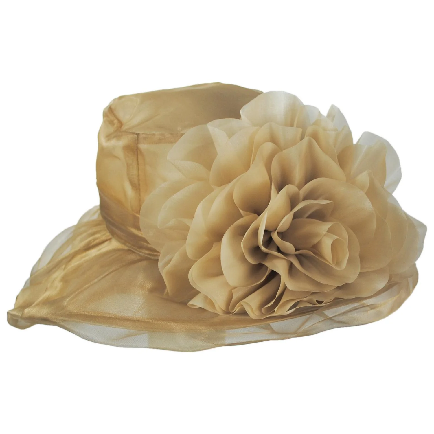 Flower Clip Organza Dress Hat - Image 18