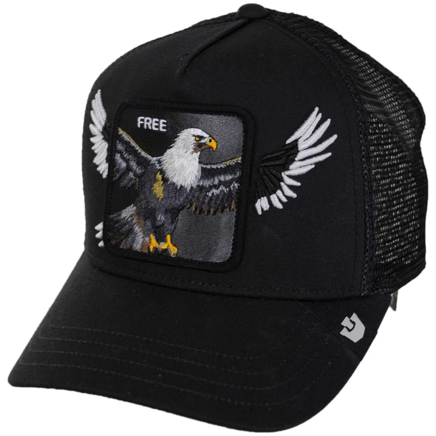 Free 3D Wings Mesh Trucker Snapback Baseball Cap
